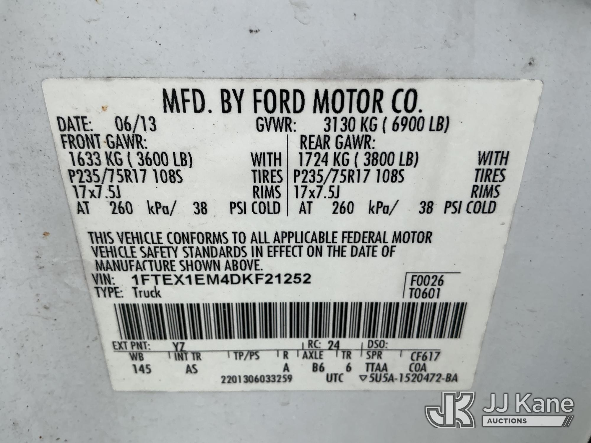 2013 Ford F150 4X4