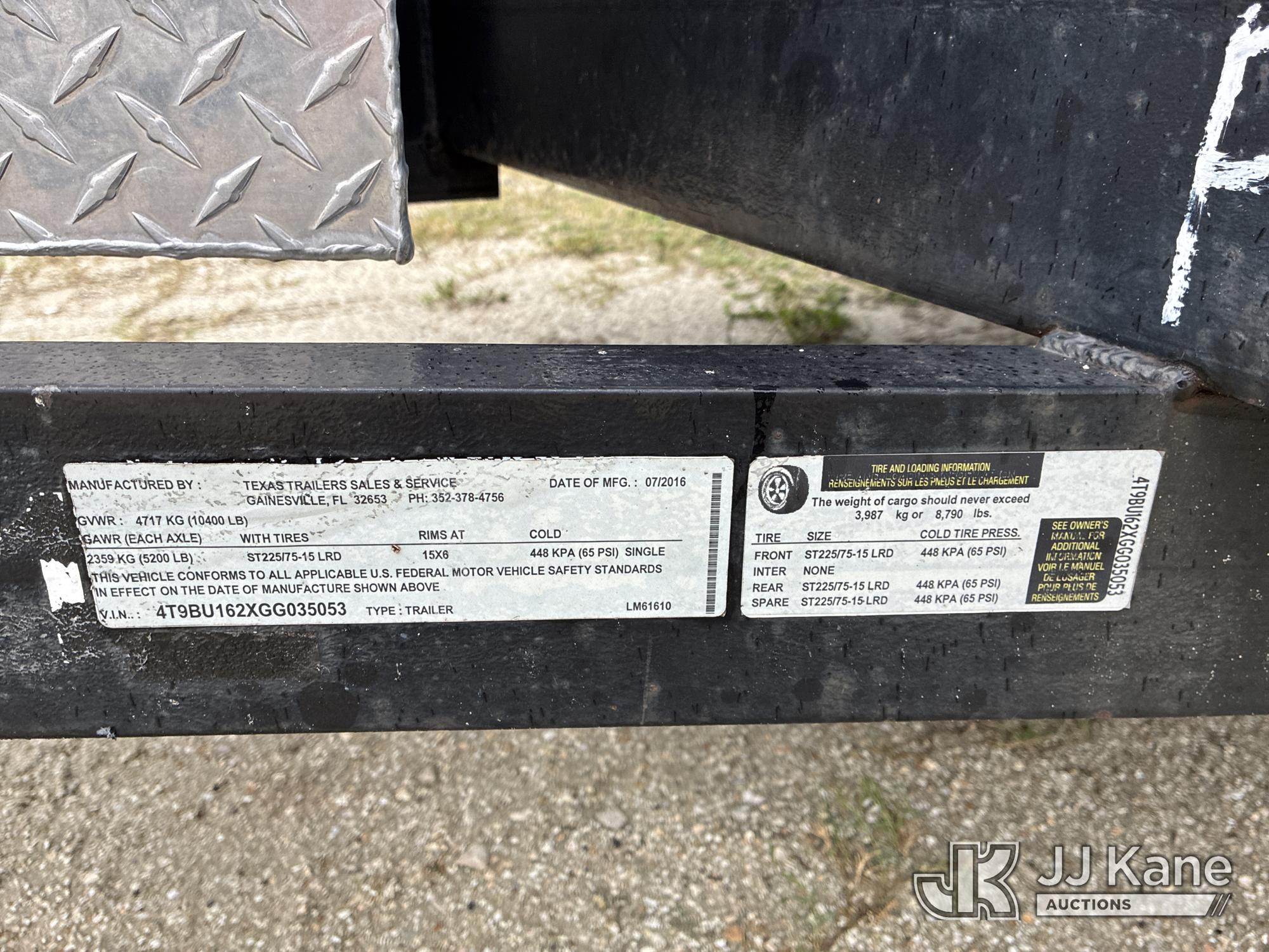 2016 Texas Trailer LM61610