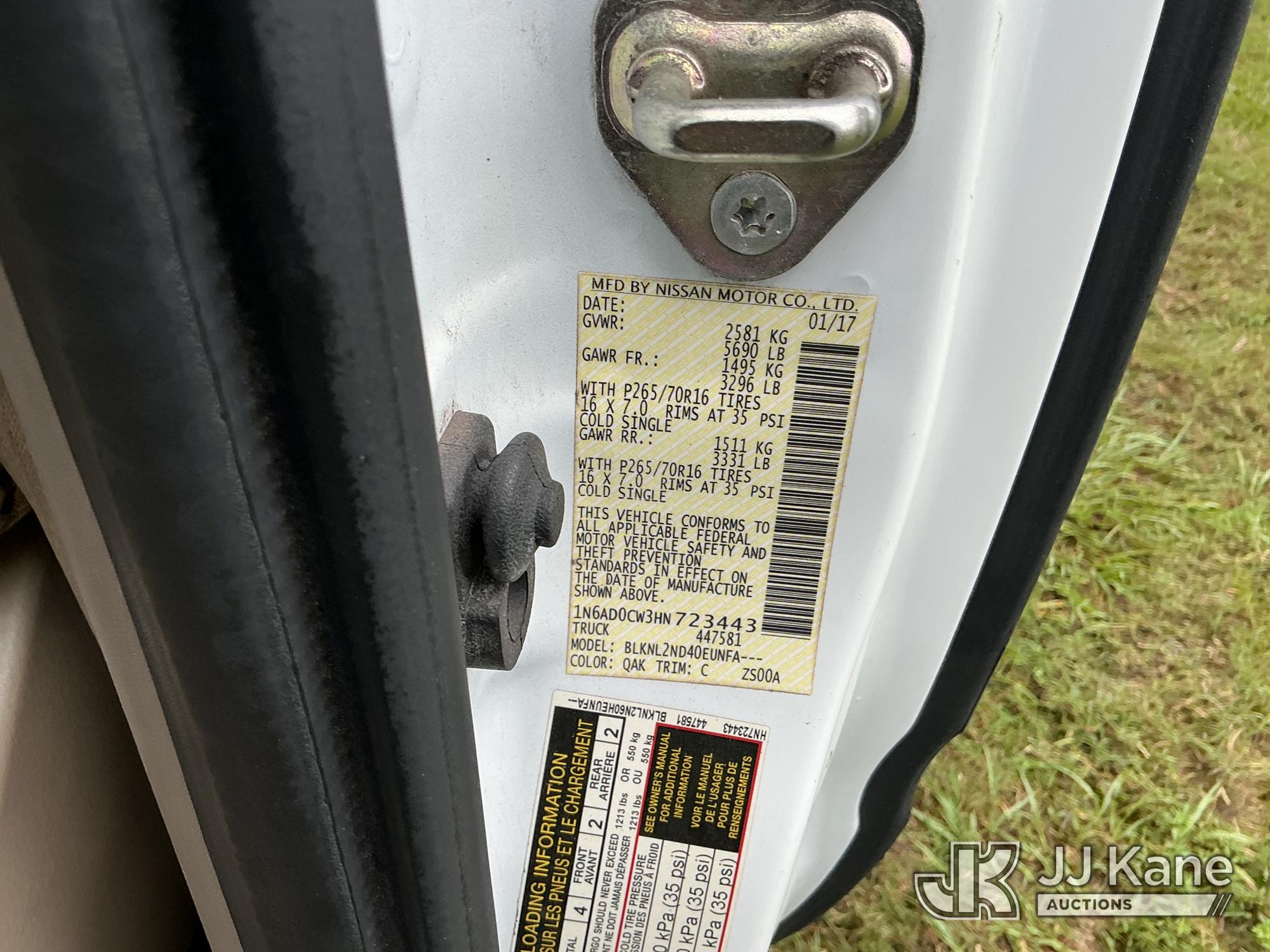 2017 Nissan FRONTIER 4X4