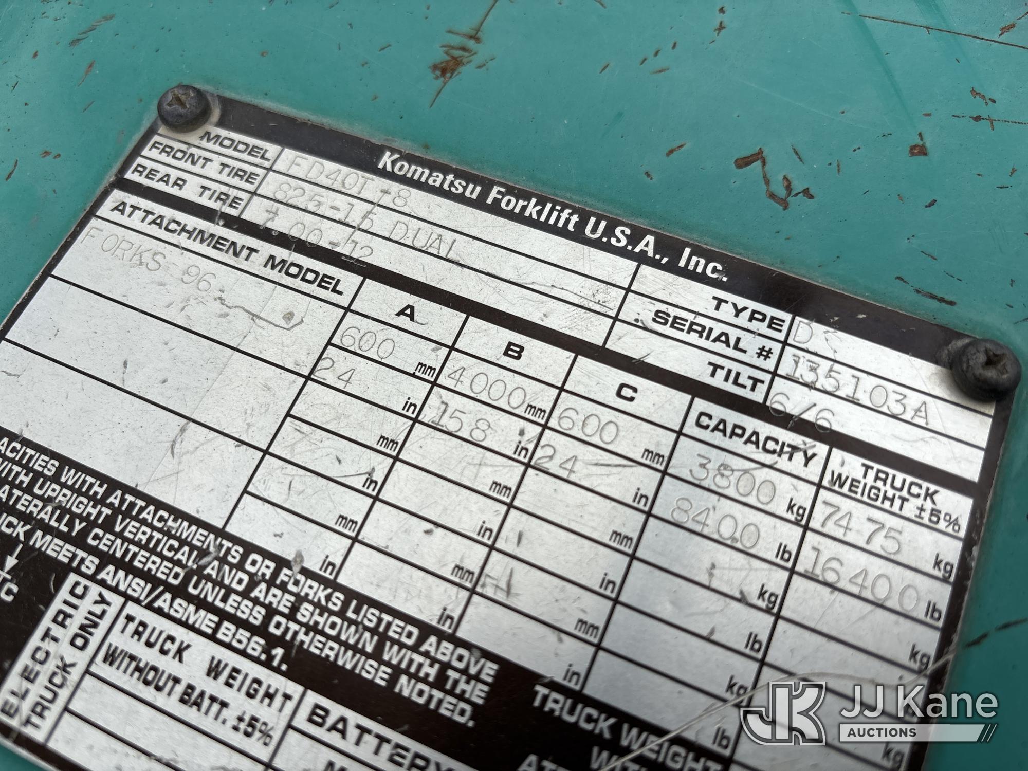 2007 Komatsu FD40T8
