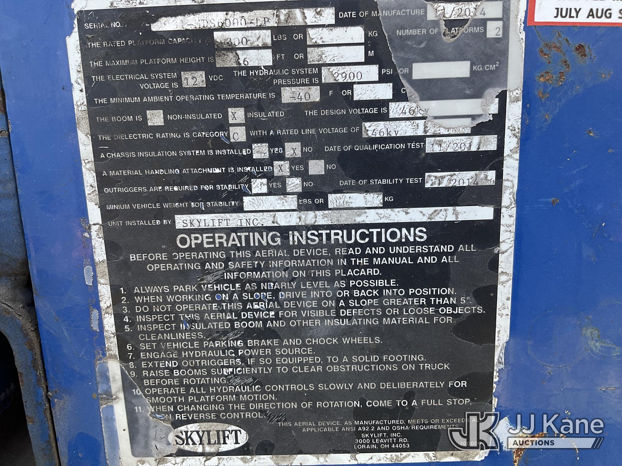 2014 Skylift S-6000
