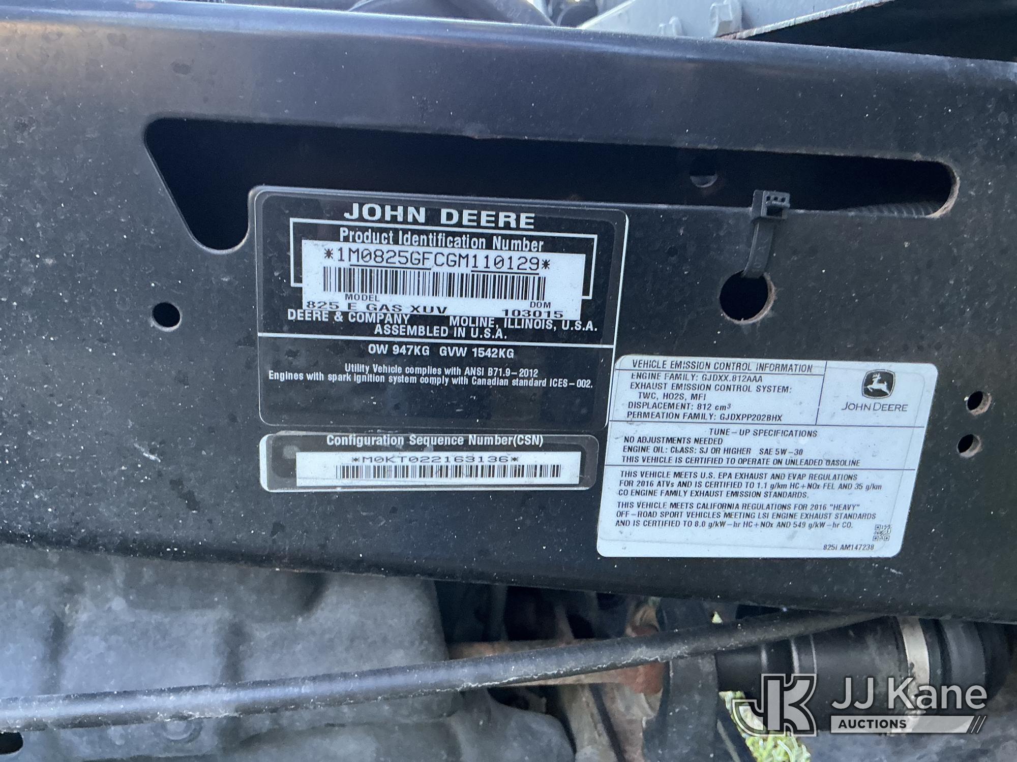 2015 John Deere GATOR XUV825E