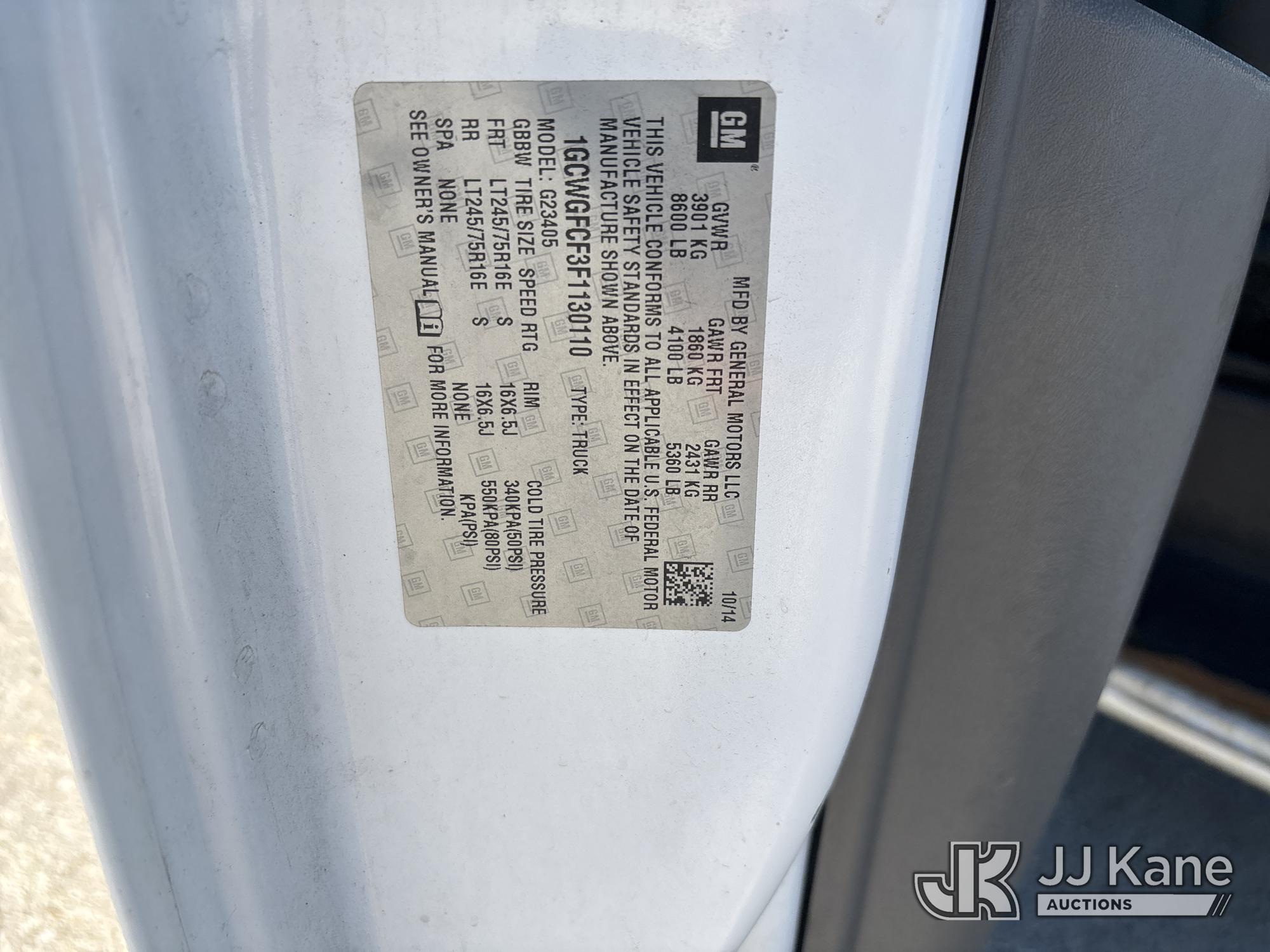 2015 Chevrolet EXPRESS G2500