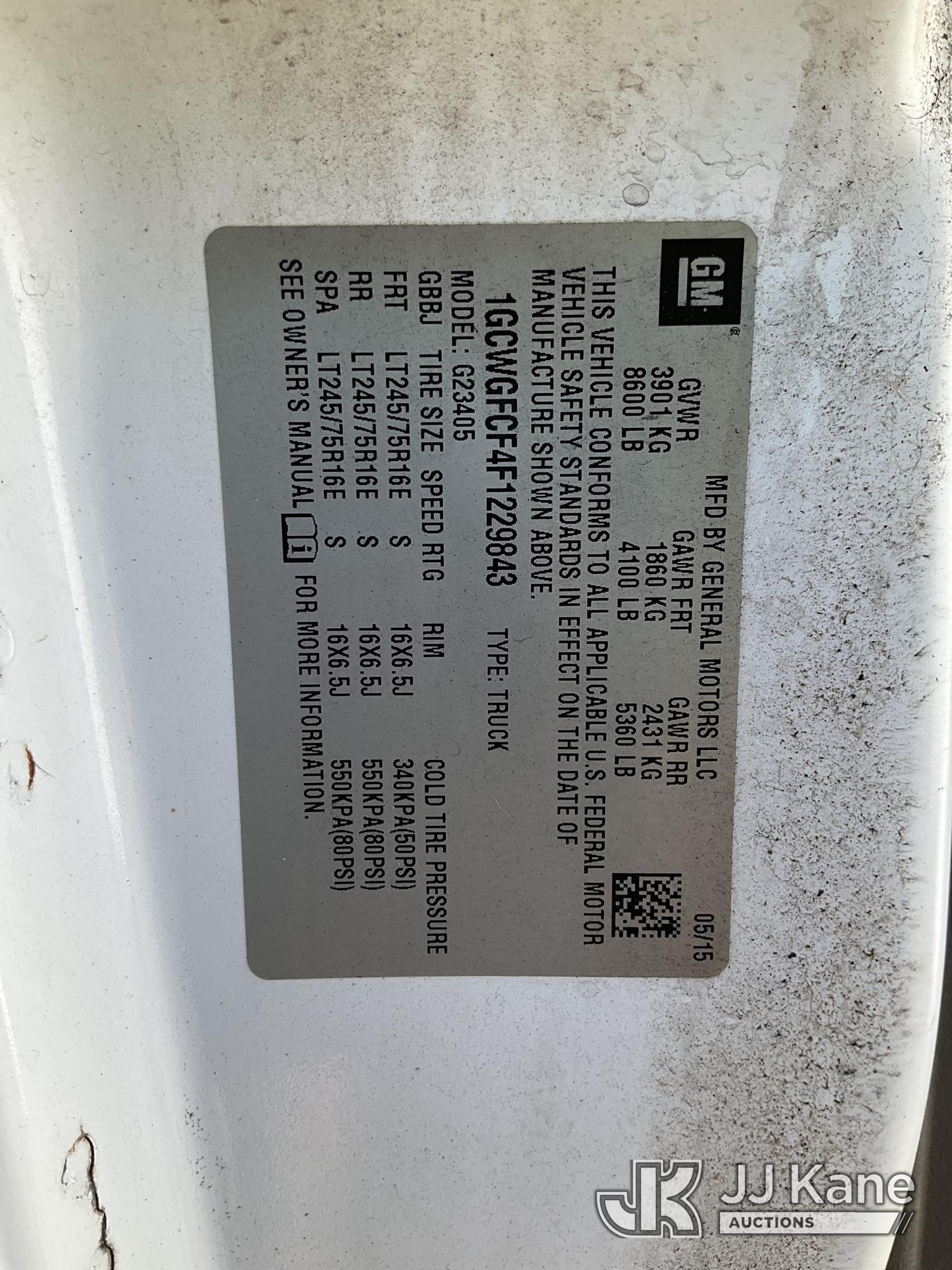 2015 Chevrolet EXPRESS G2500