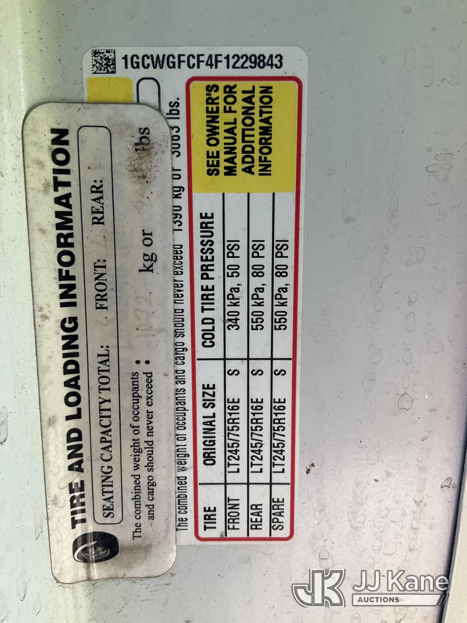 2015 Chevrolet EXPRESS G2500