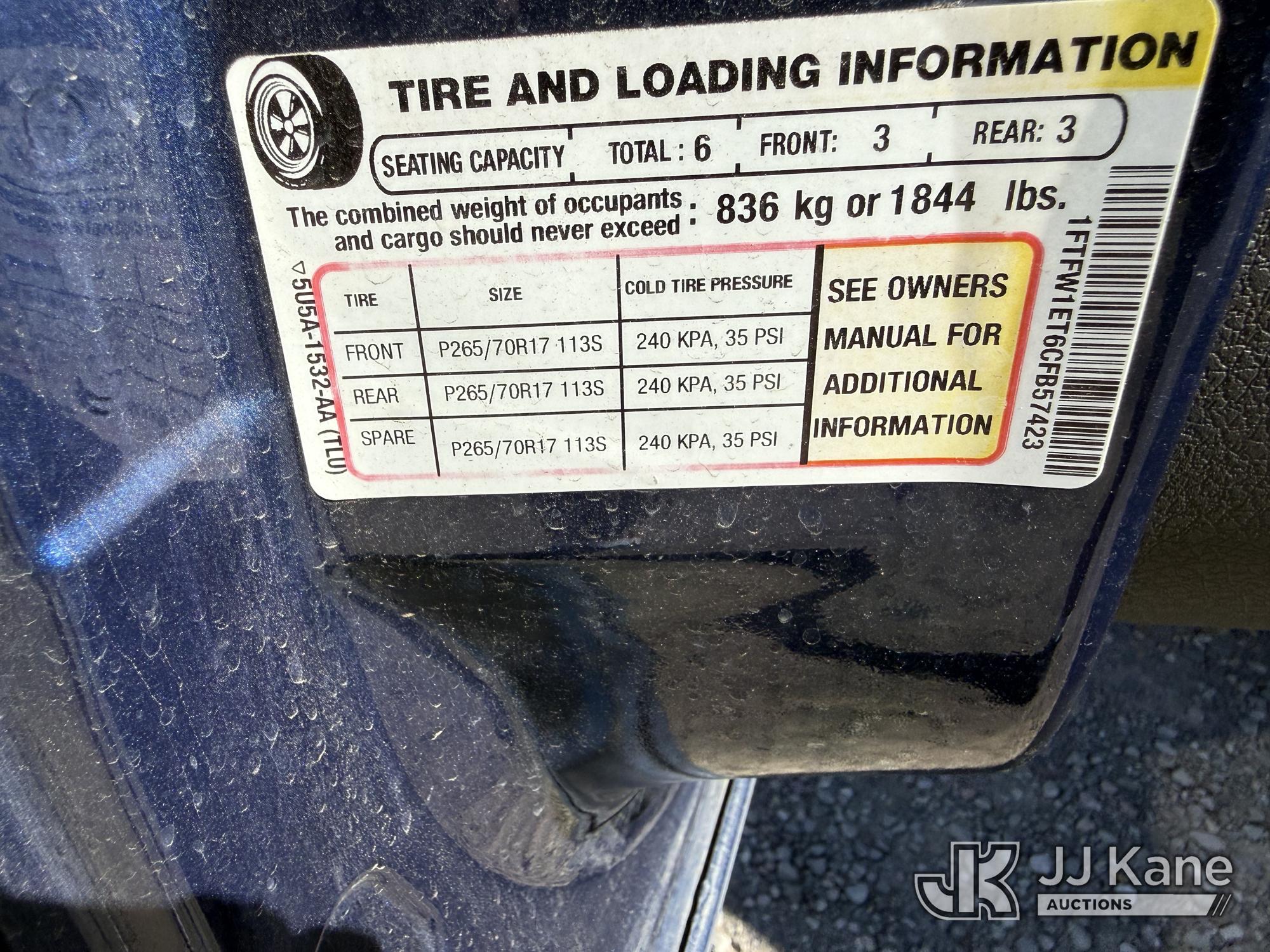 2012 Ford F150 4X4