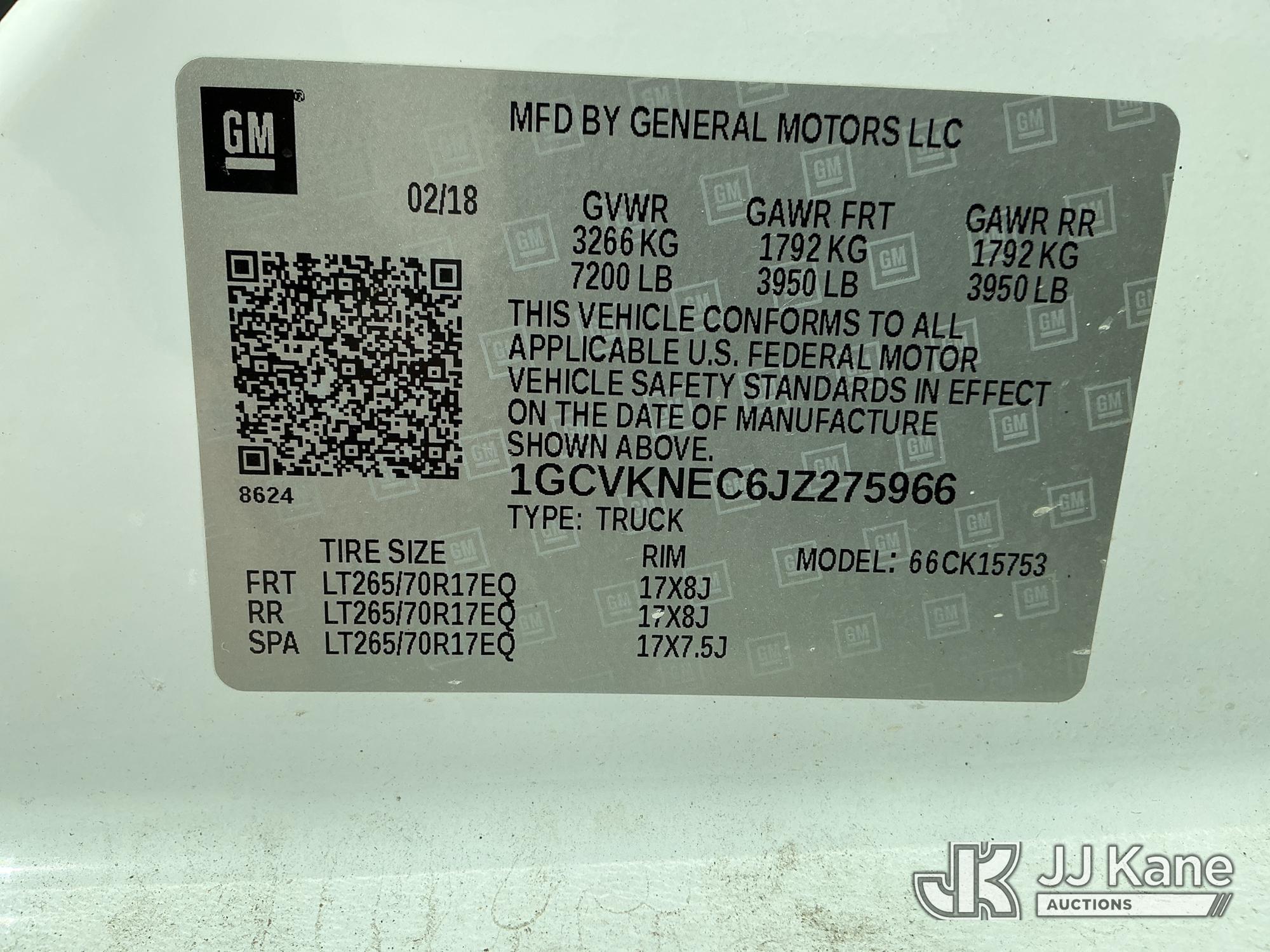 2018 Chevrolet SILVERADO 1500 4X4