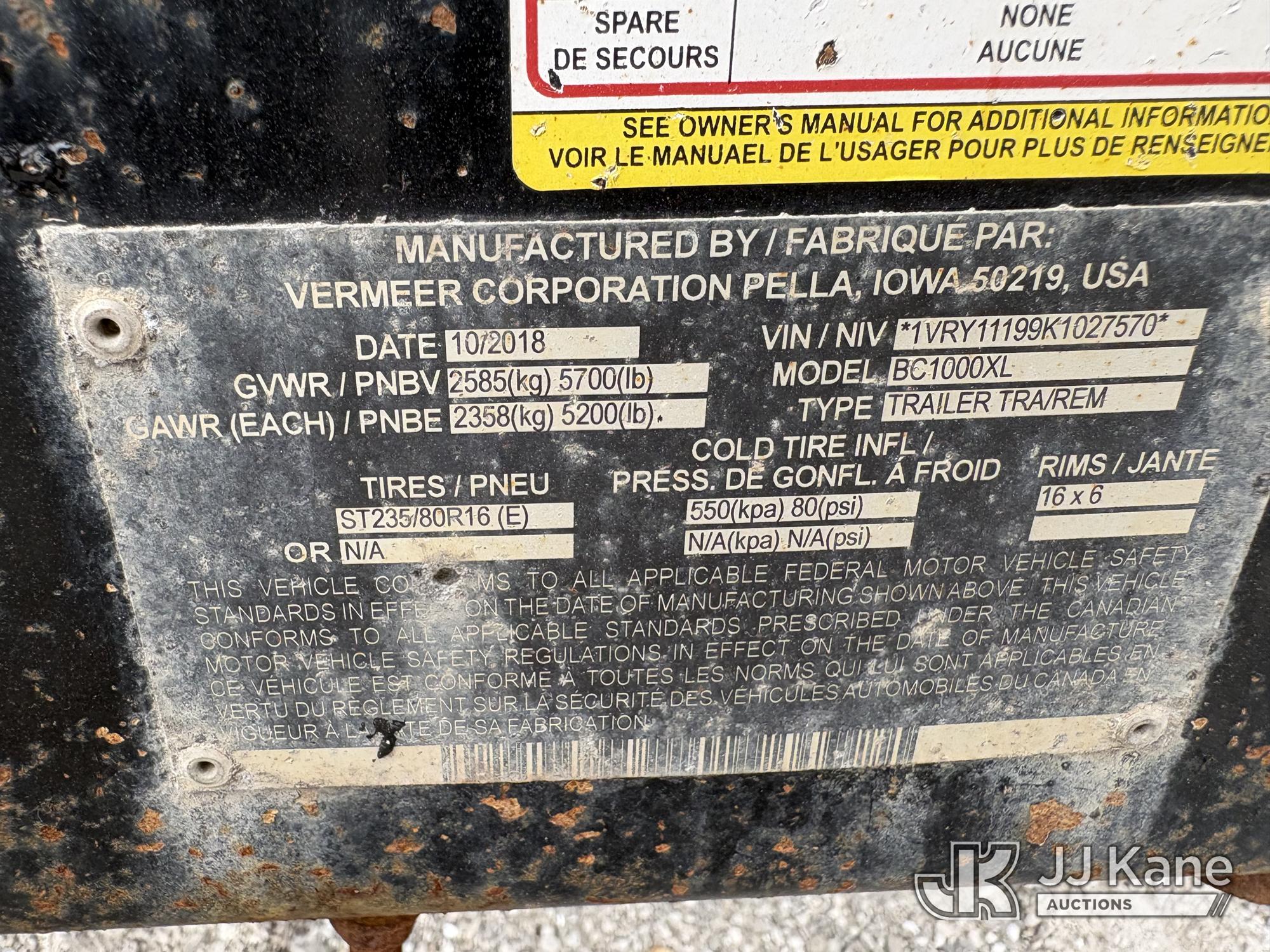 2019 Vermeer BC1000XL