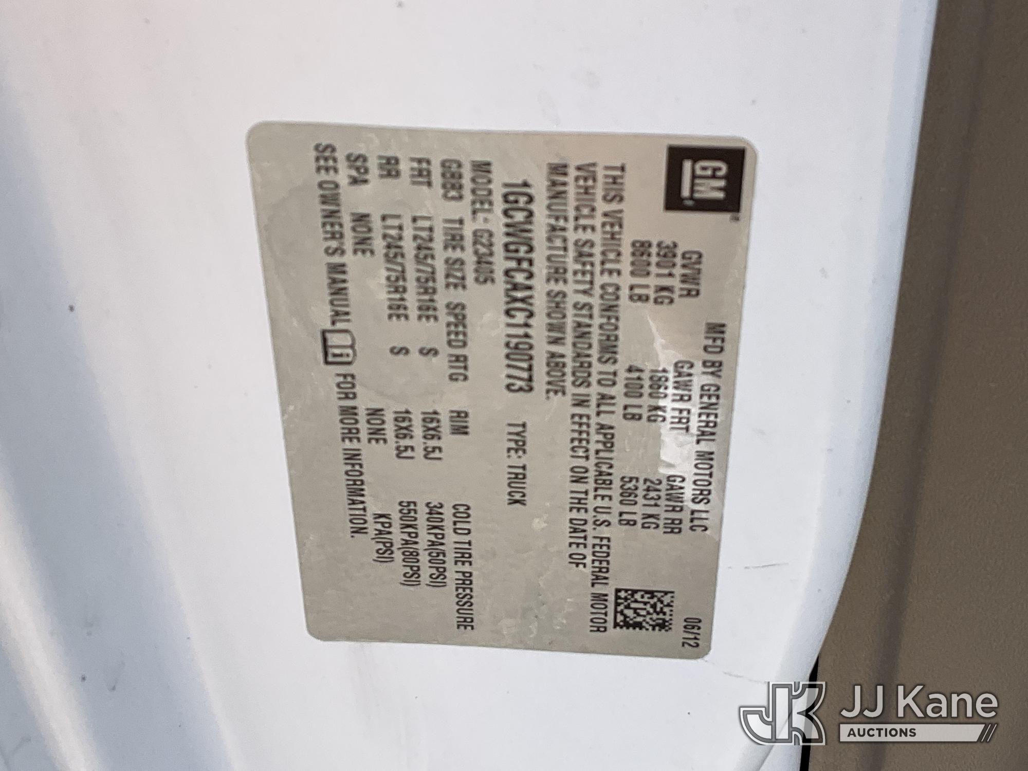 2012 Chevrolet EXPRESS 2500