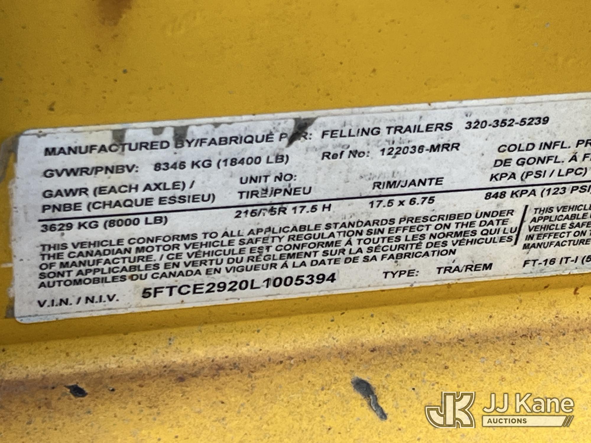 2020 Felling Trailers, Inc. FT-16