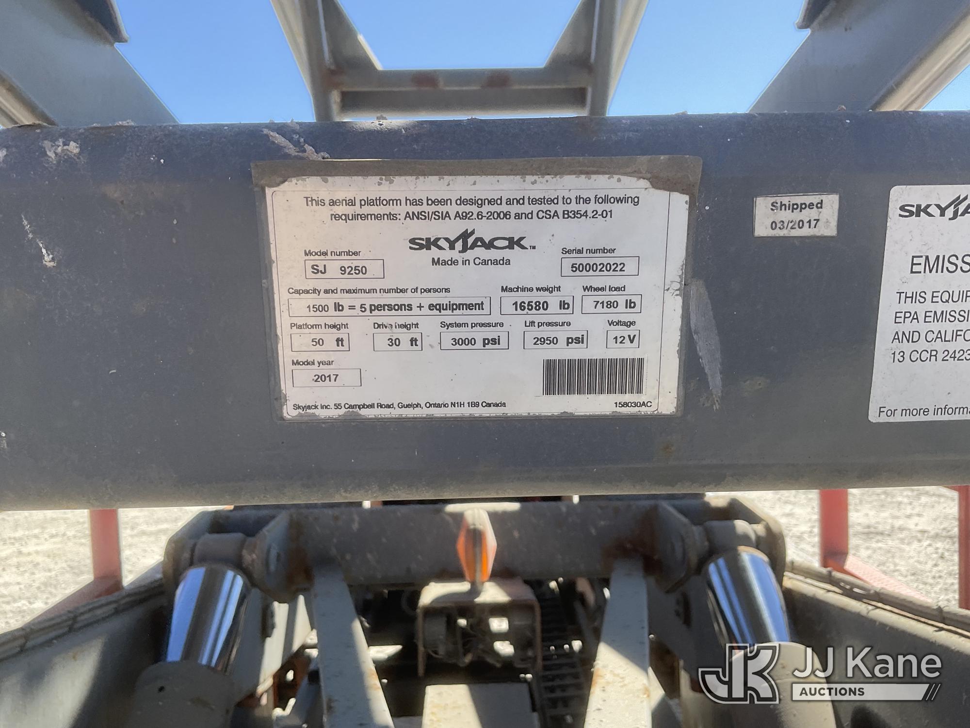 2017 Skyjack SJ9250 RT