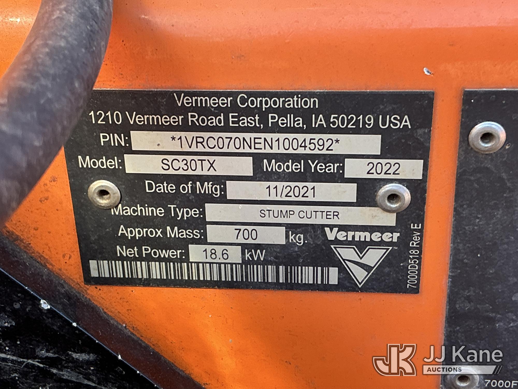 2022 Vermeer SC30TX