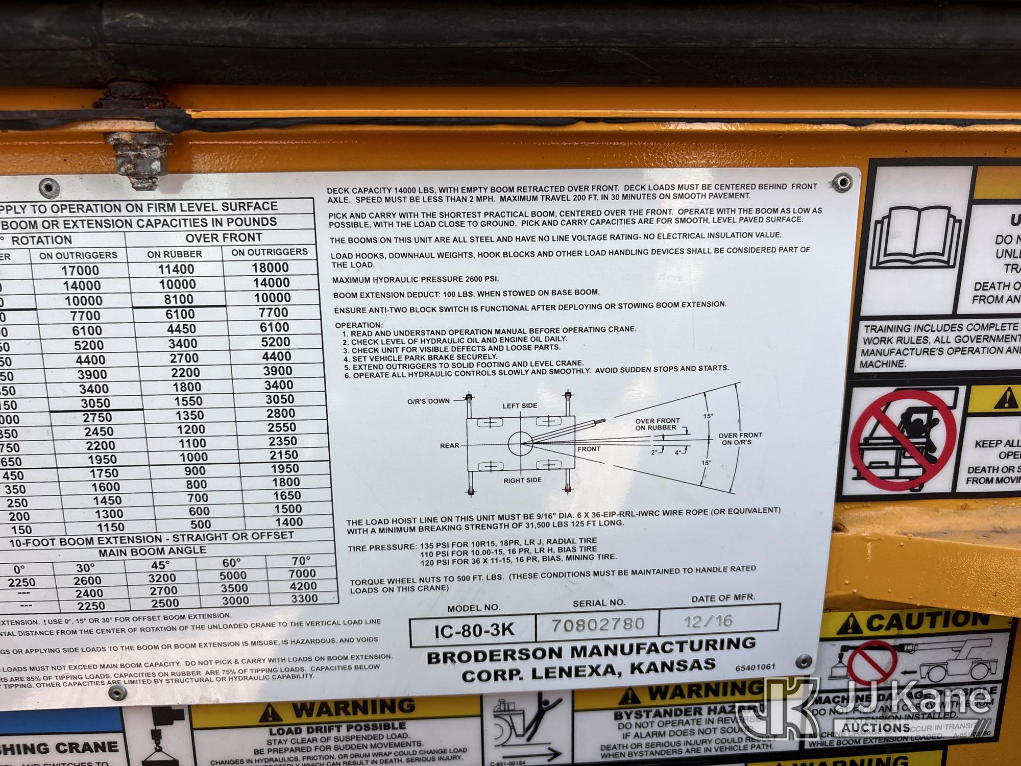 2016 Broderson IC-80-3K