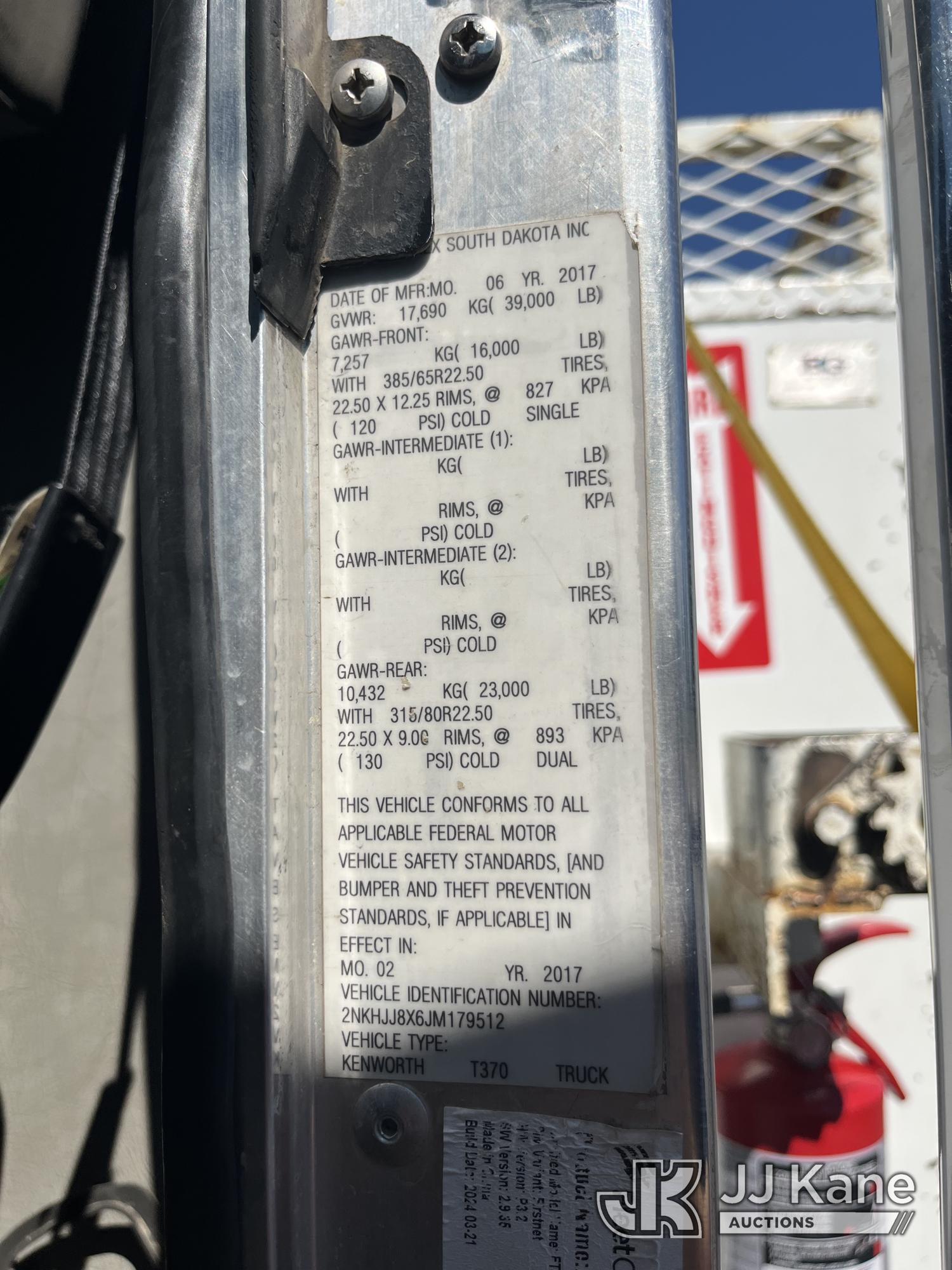 2018 Kenworth T370