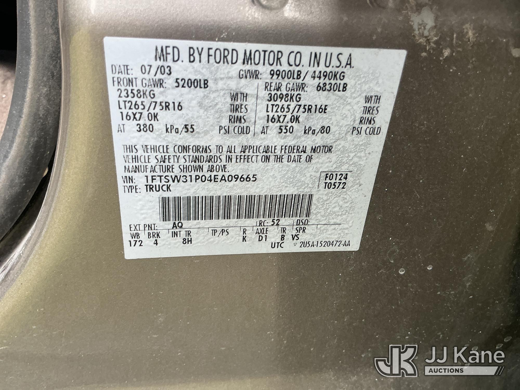 2004 Ford F350 4X4