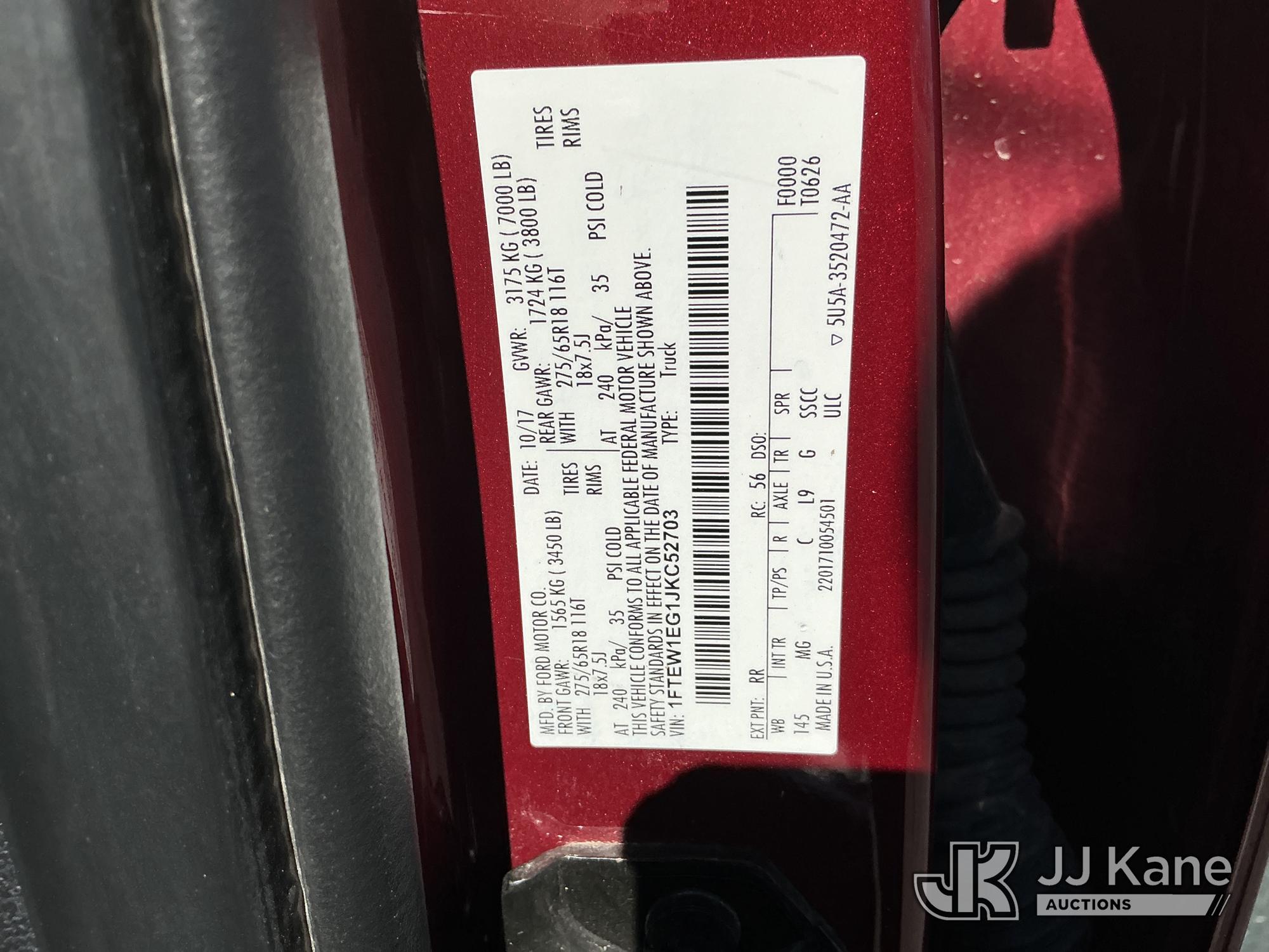 2018 Ford F150 4X4