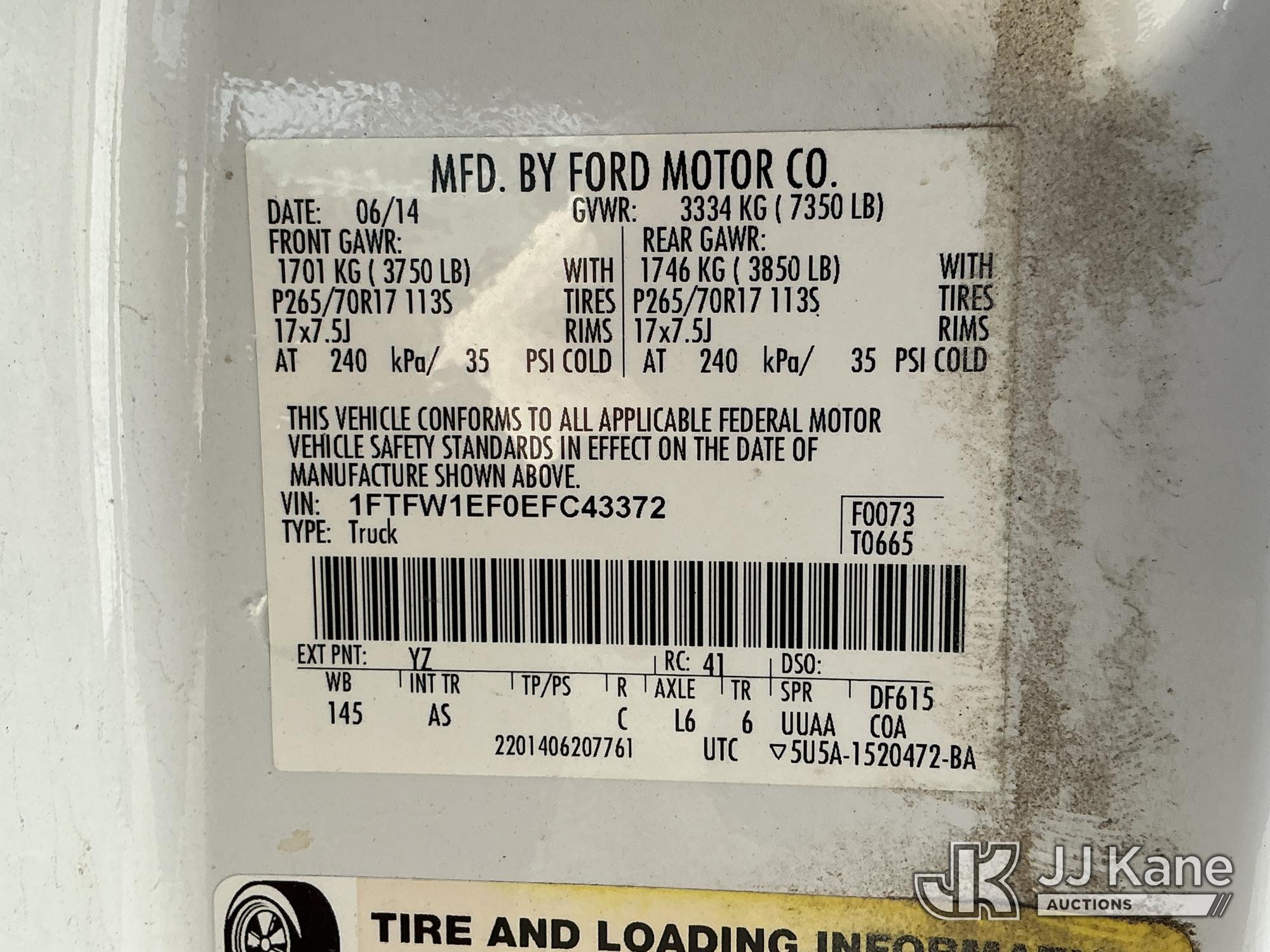 2014 Ford F150 4X4