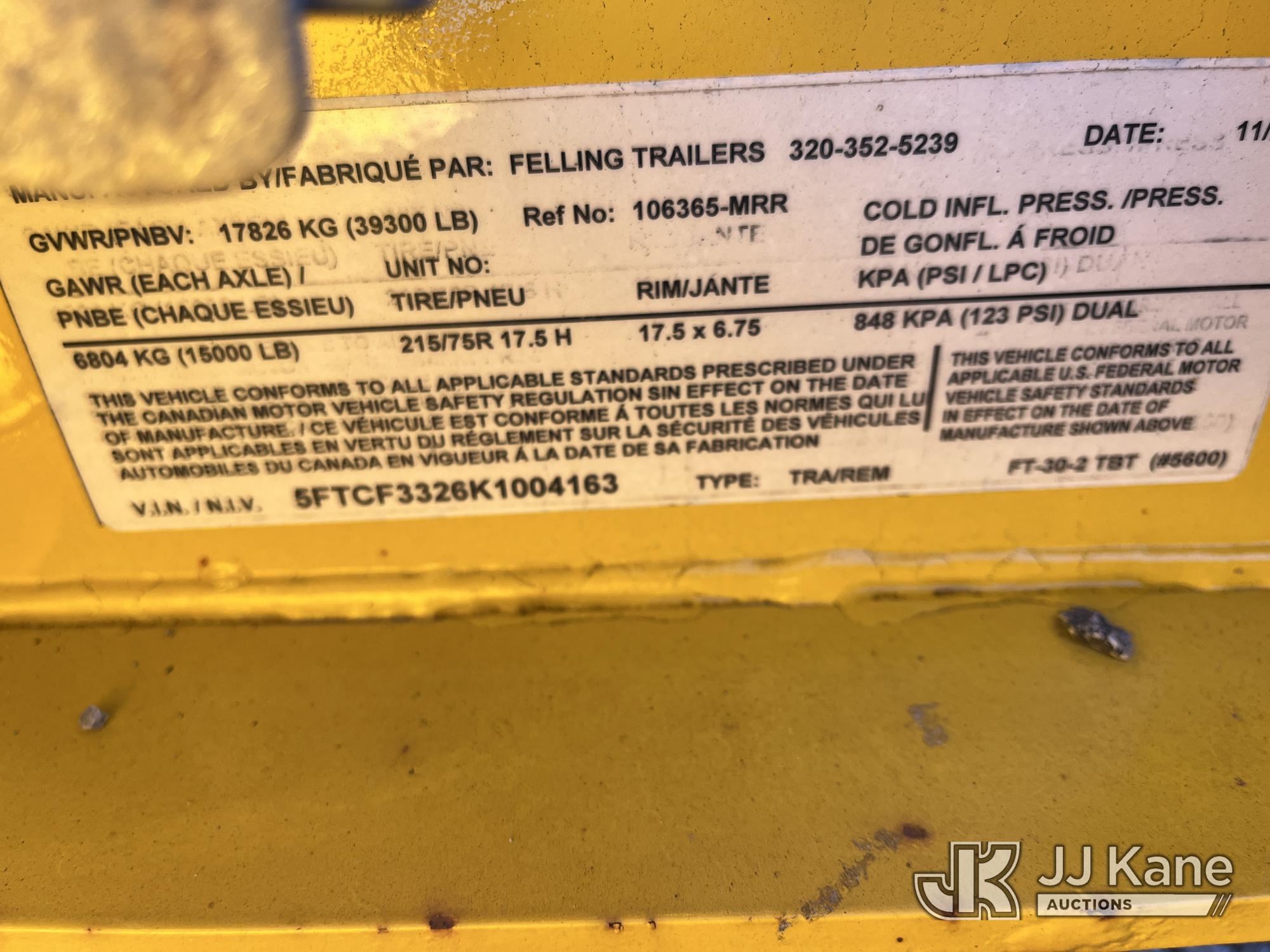 2019 Felling Trailers, Inc. FT-30