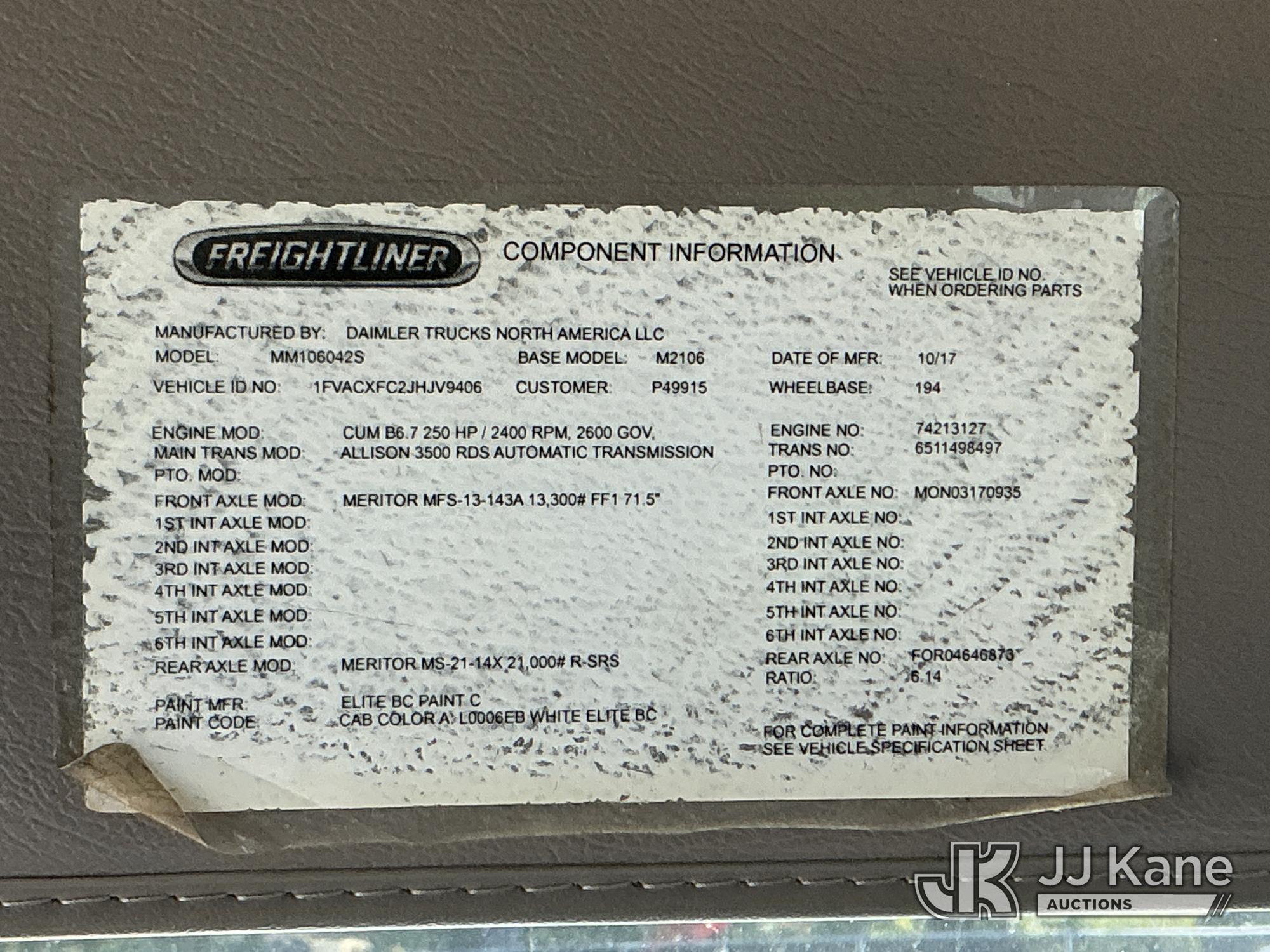 2018 Freightliner M2 106