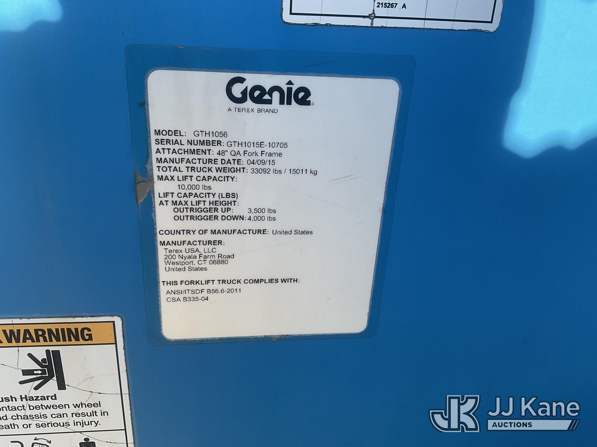 2015 Genie GTH1056
