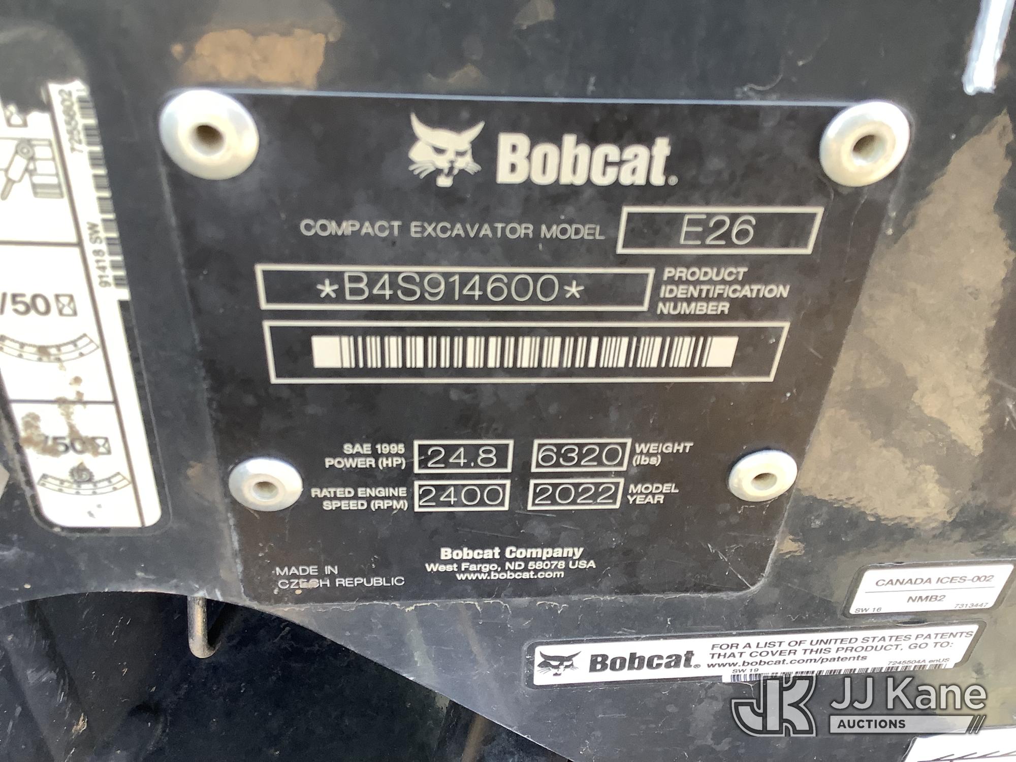 2022 Bobcat E26