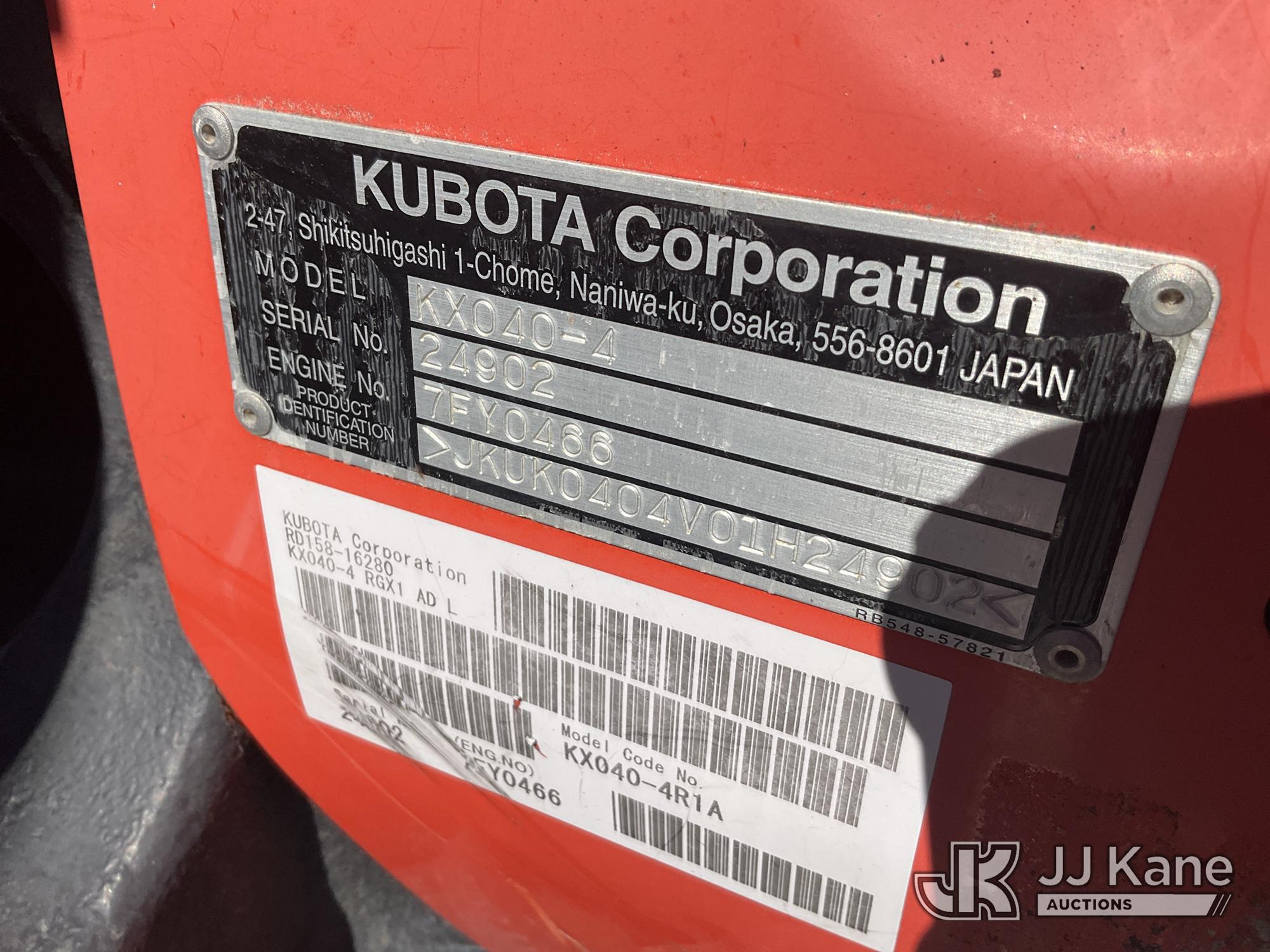 2016 Kubota KX040-4