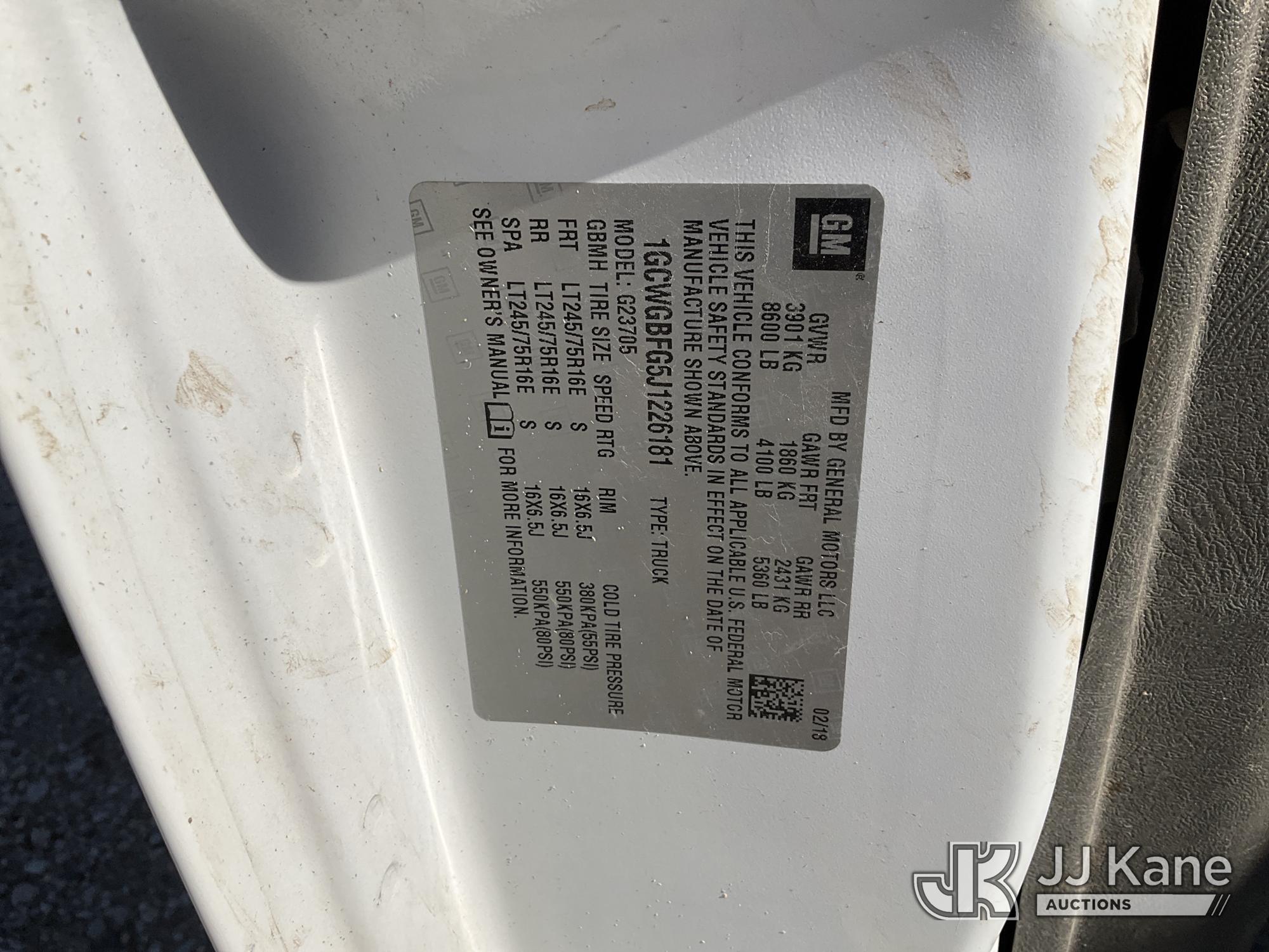2018 Chevrolet EXPRESS G2500