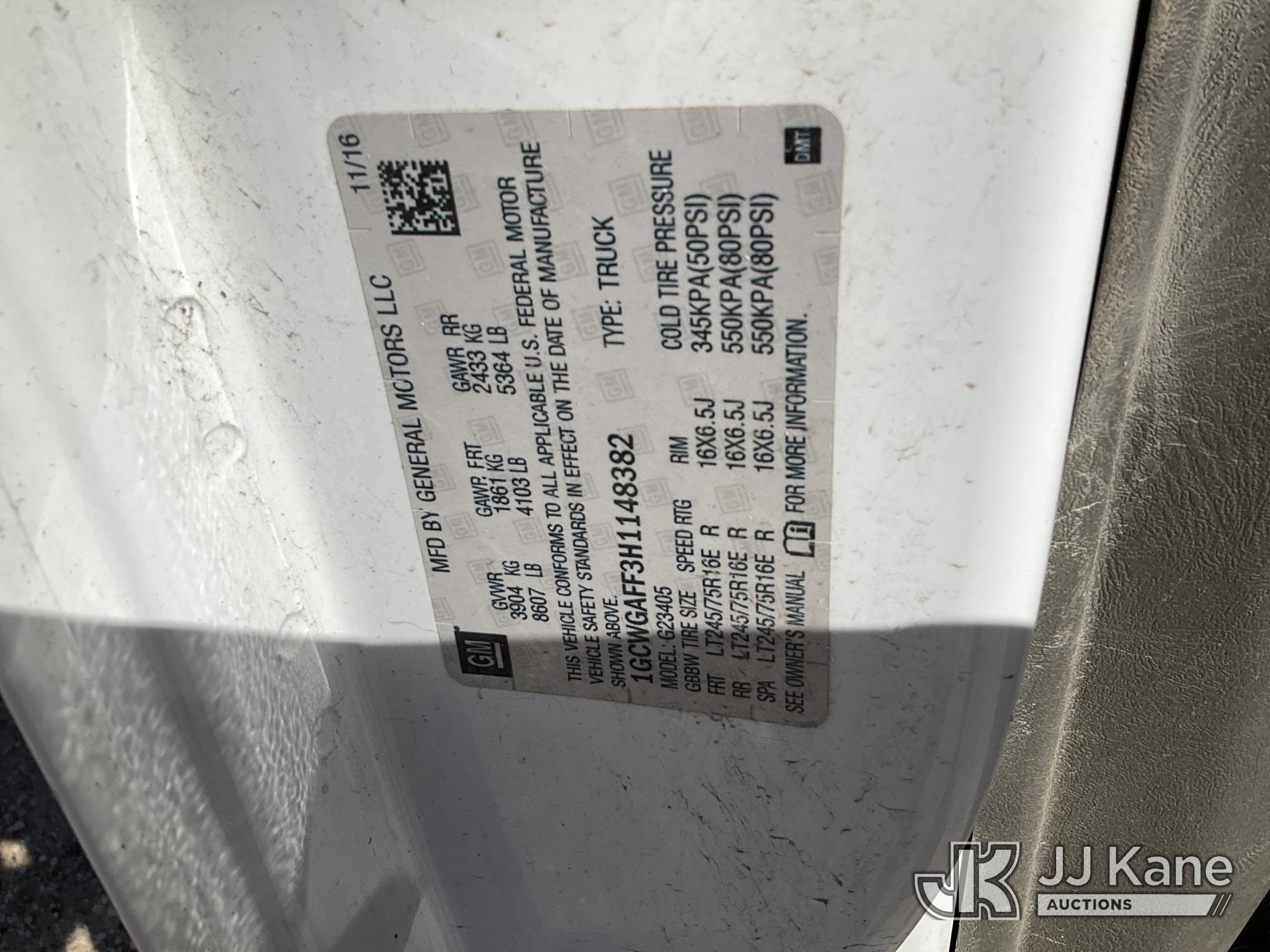 2017 Chevrolet EXPRESS G2500