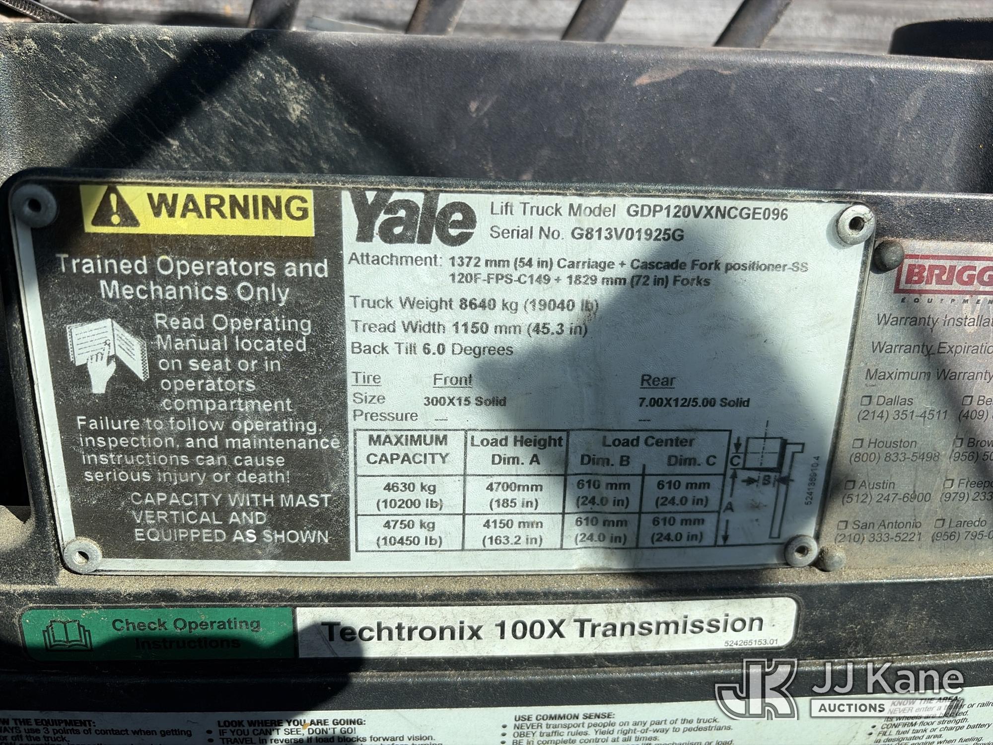 2009 Yale VERACITOR GDP120VX