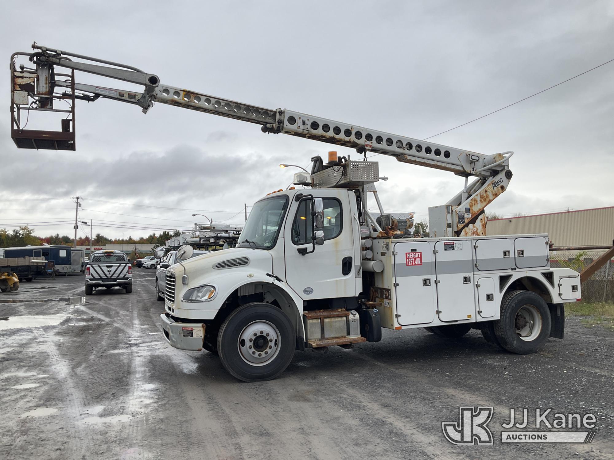 Altec A-T40C Telescopic Non-Insulated Cable Placing Bucket Truck On 2015 Freightliner M2 106 Medium Duty Utility Truck (1649575)