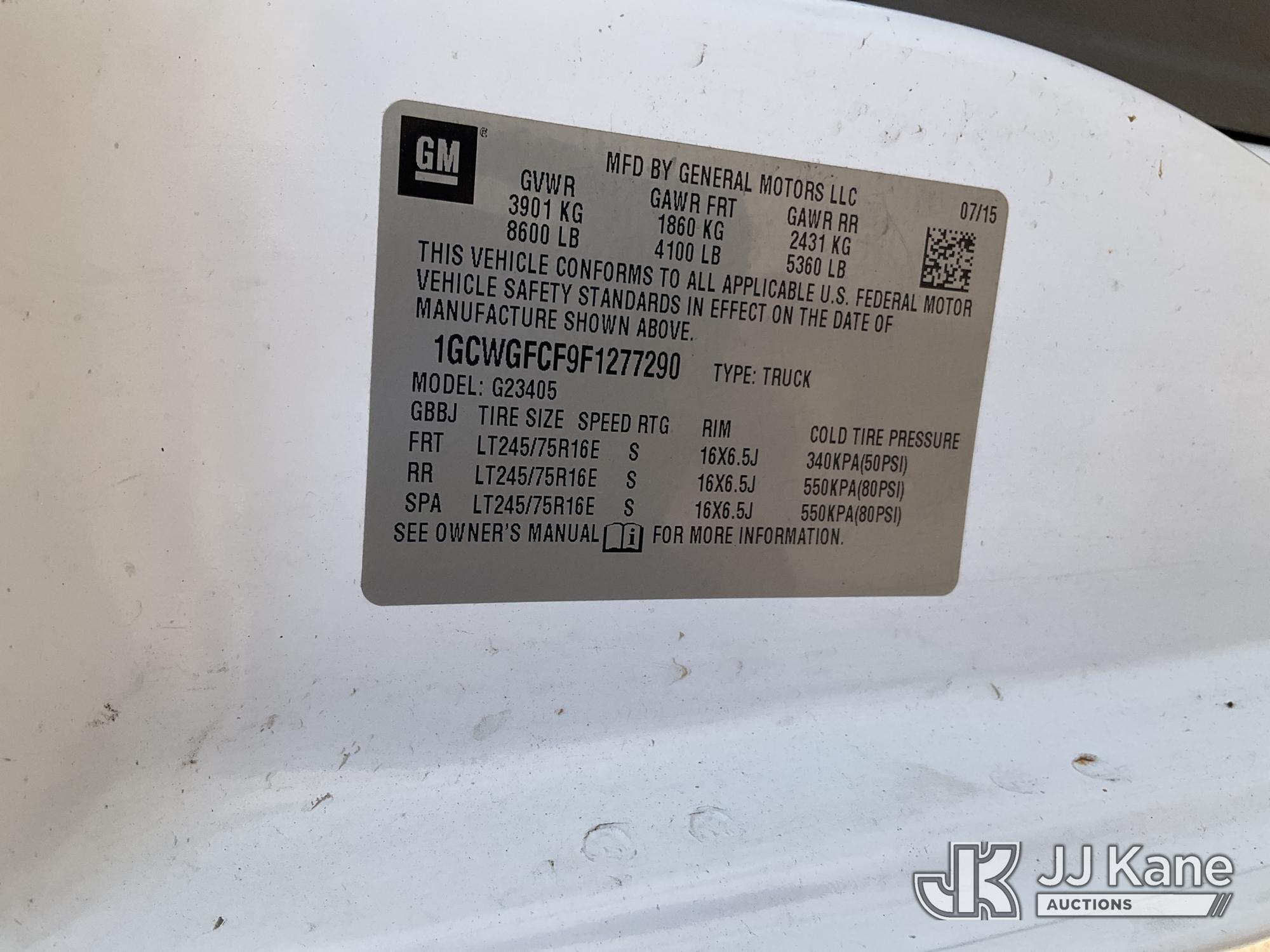 2015 Chevrolet EXPRESS G2500
