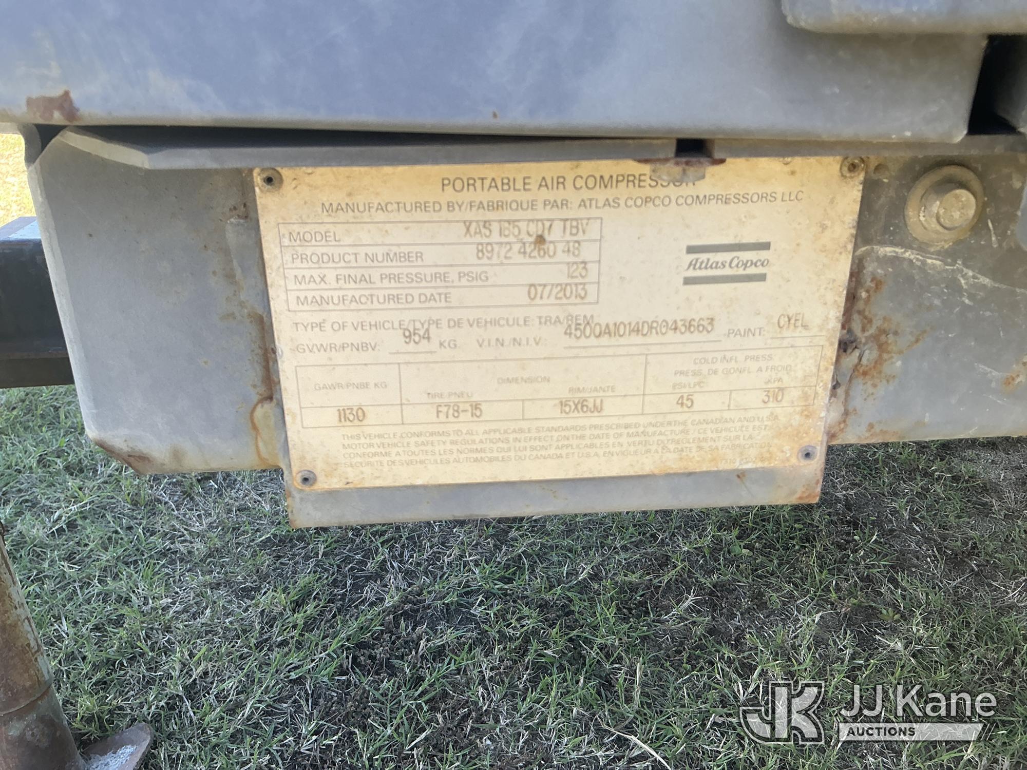 2013 Atlas Copco AC185