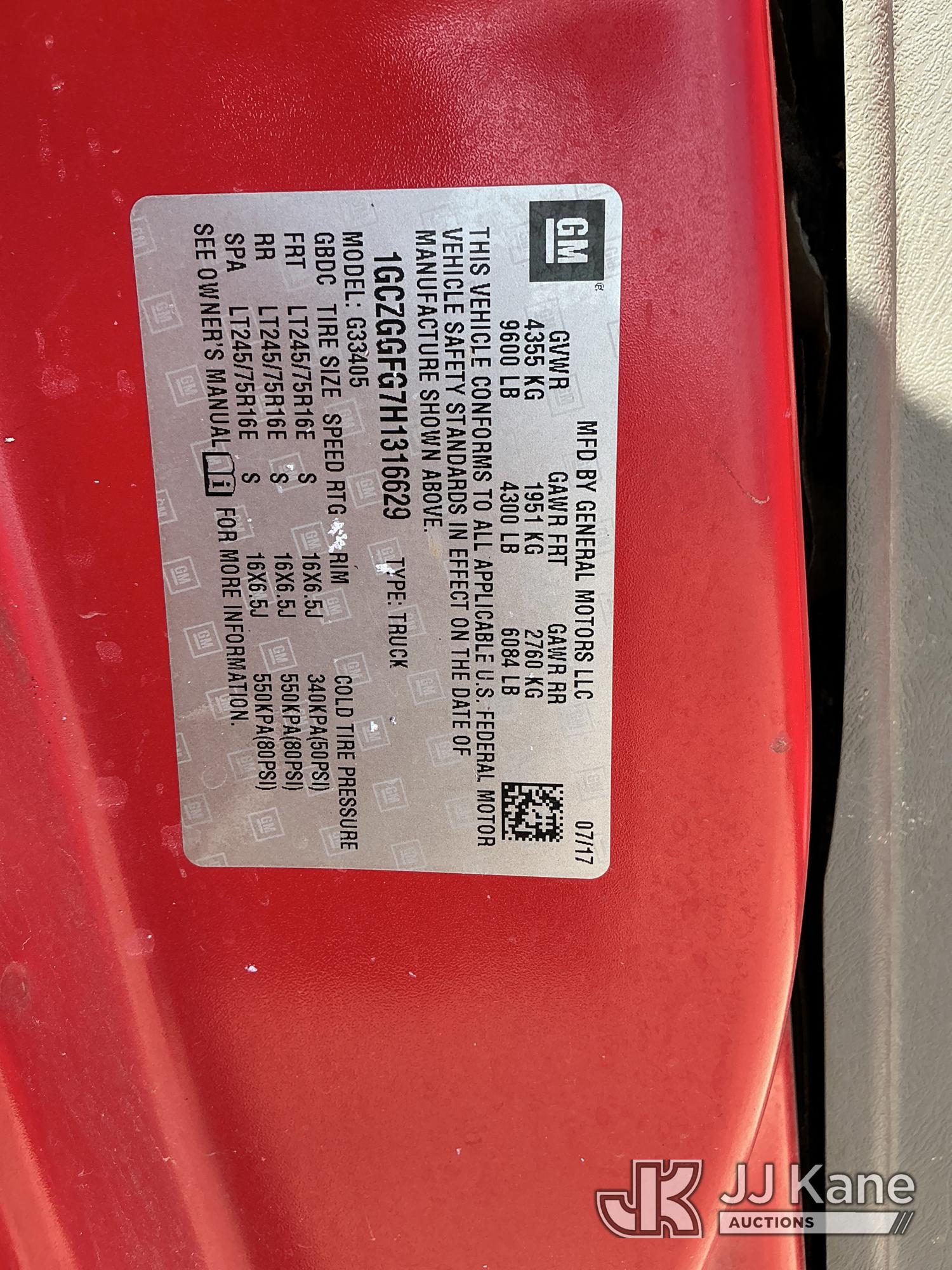 2017 Chevrolet EXPRESS G3500