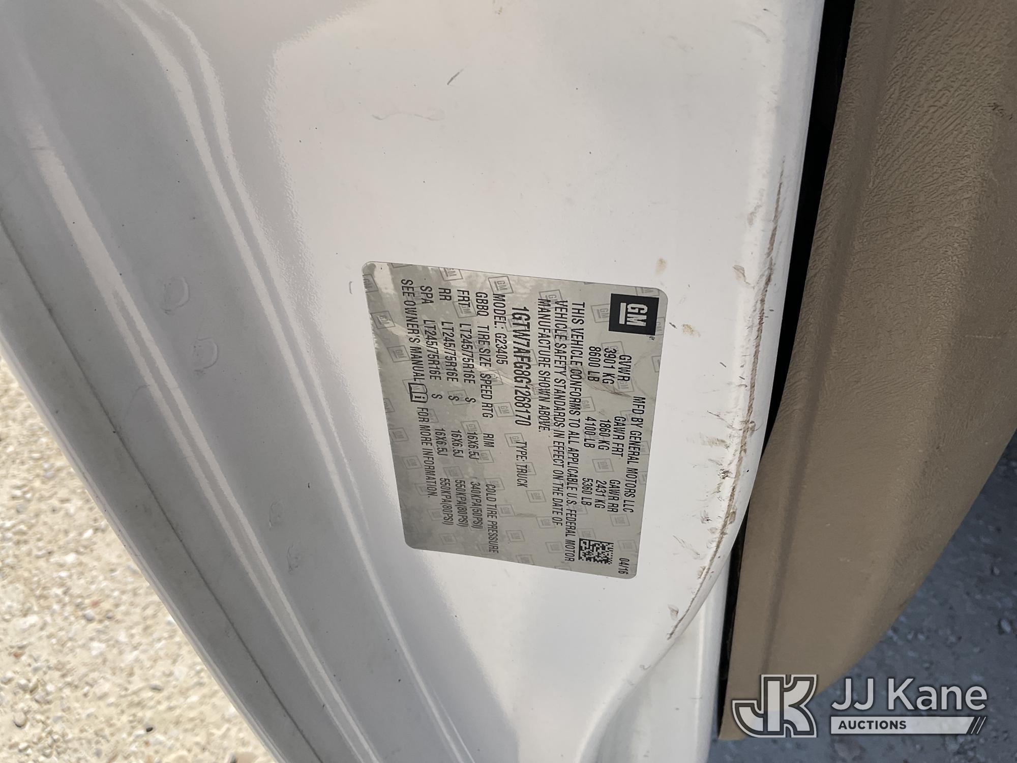 2016 GMC SAVANA G2500