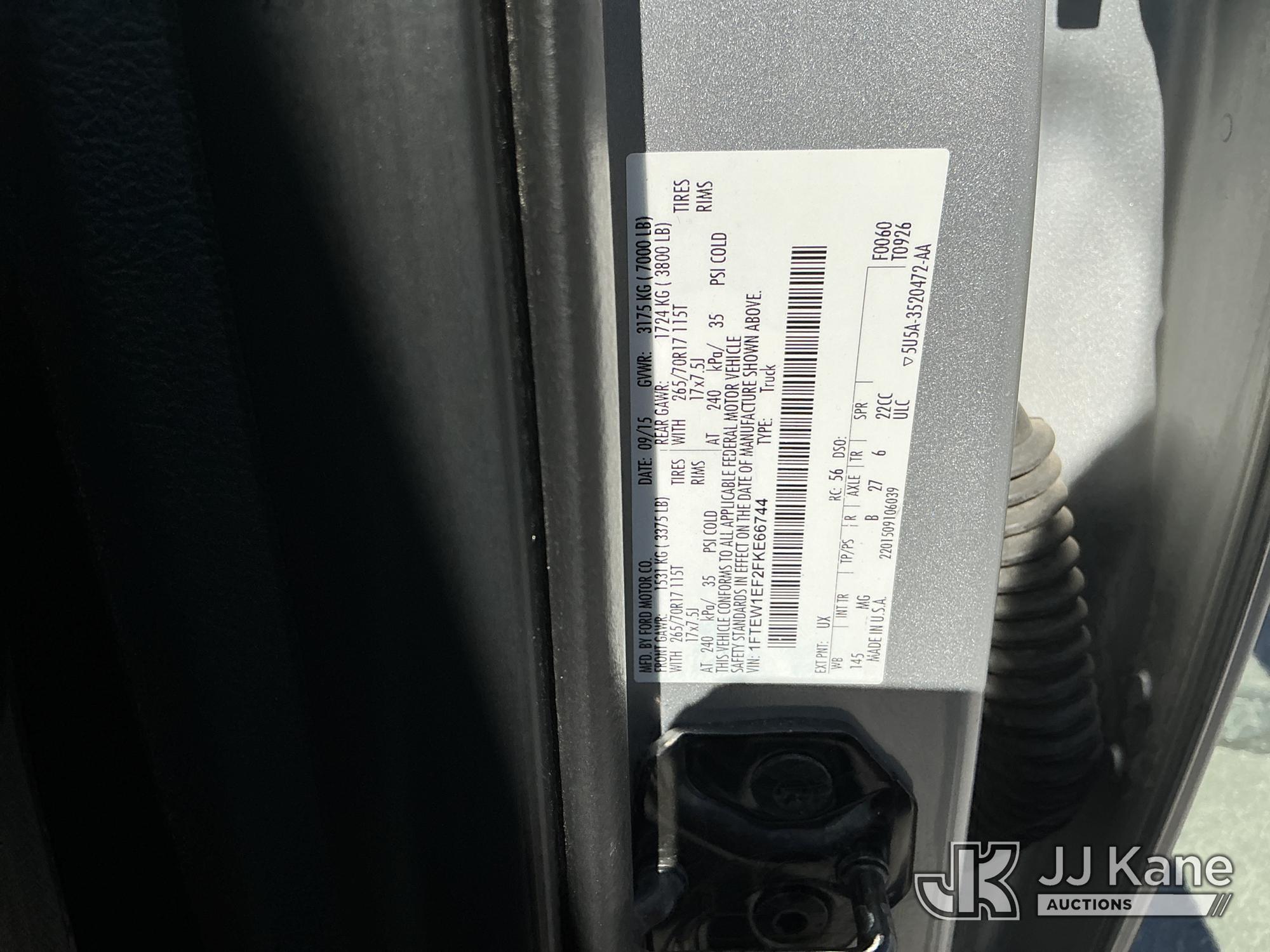 2015 Ford F150 4X4
