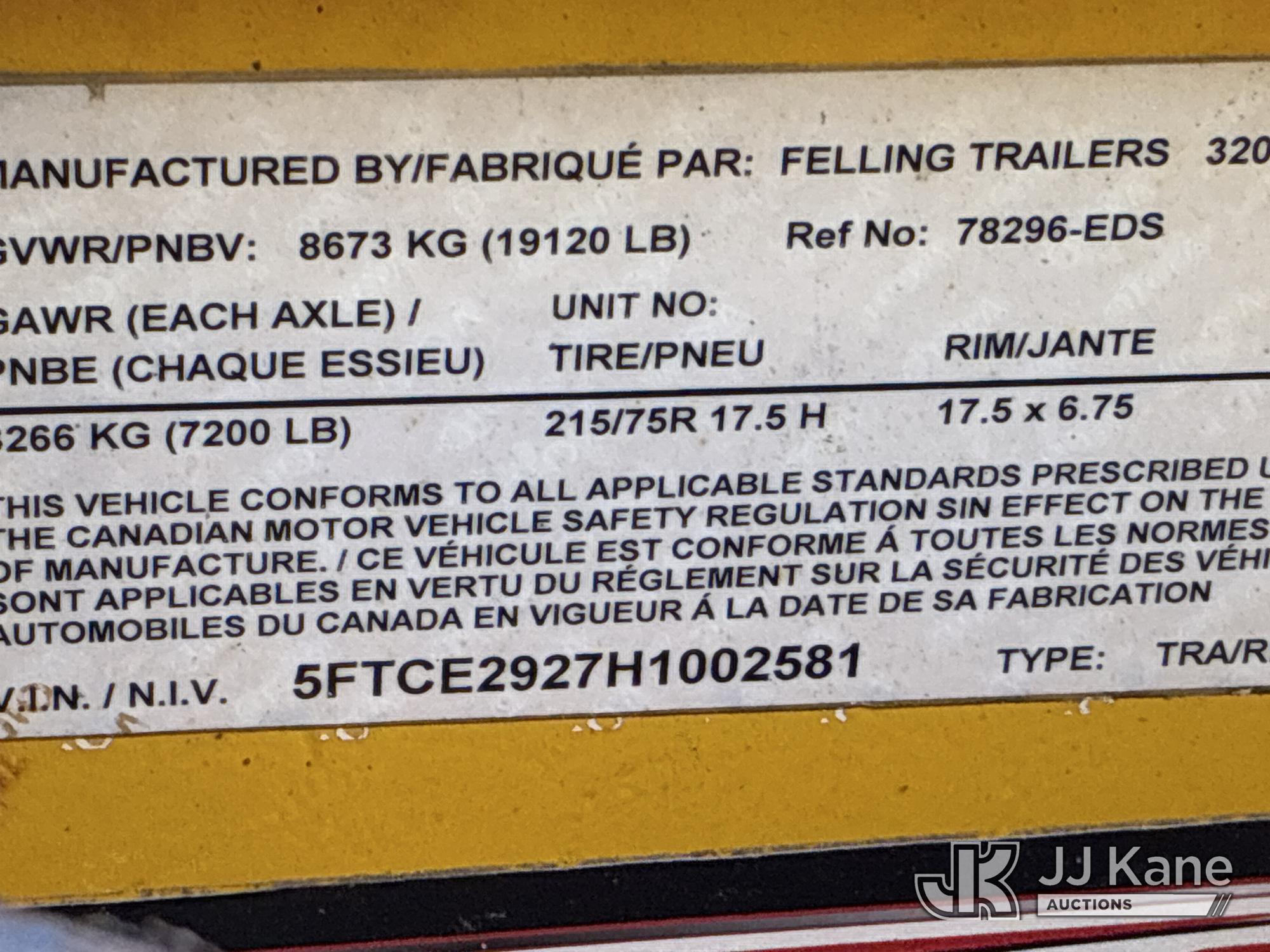 2017 Felling Trailers, Inc. FT-15
