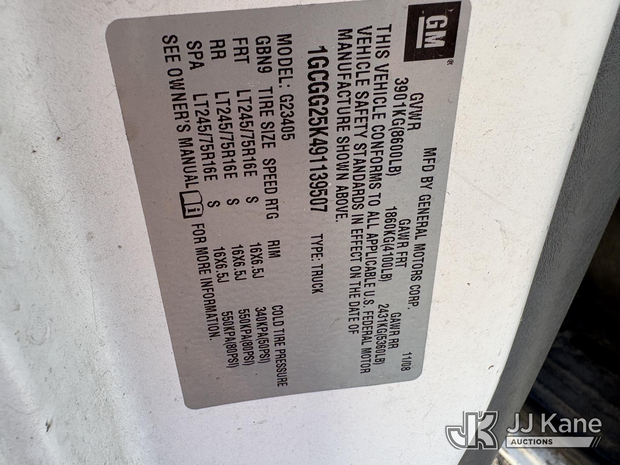 2009 Chevrolet Express G2500