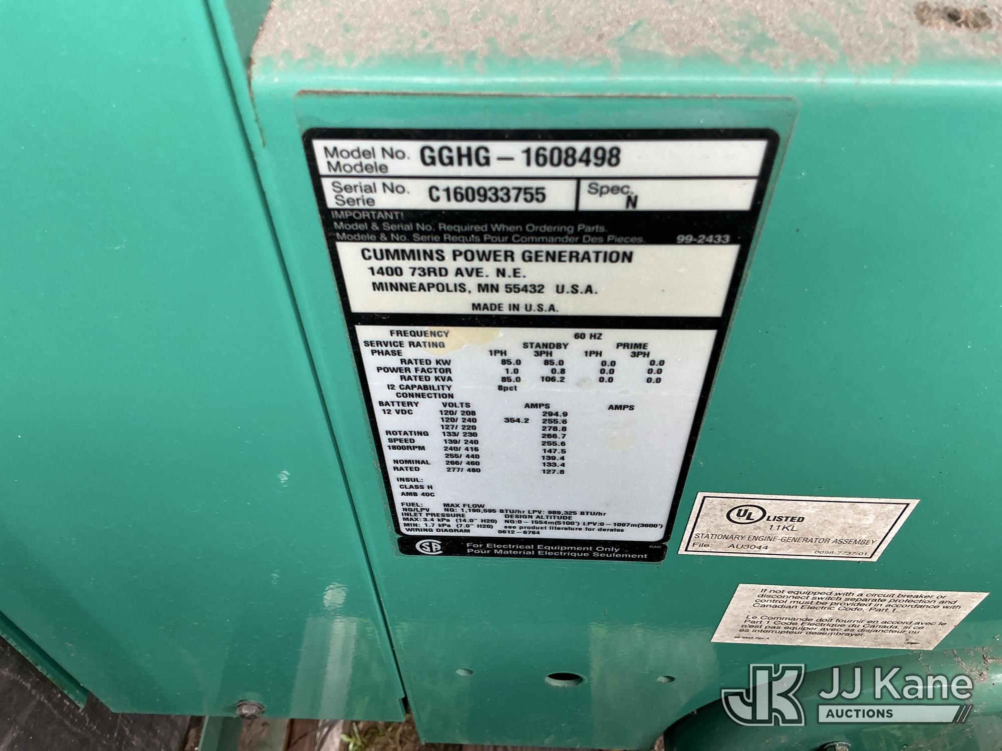 0 Cummins GGHG-1608498