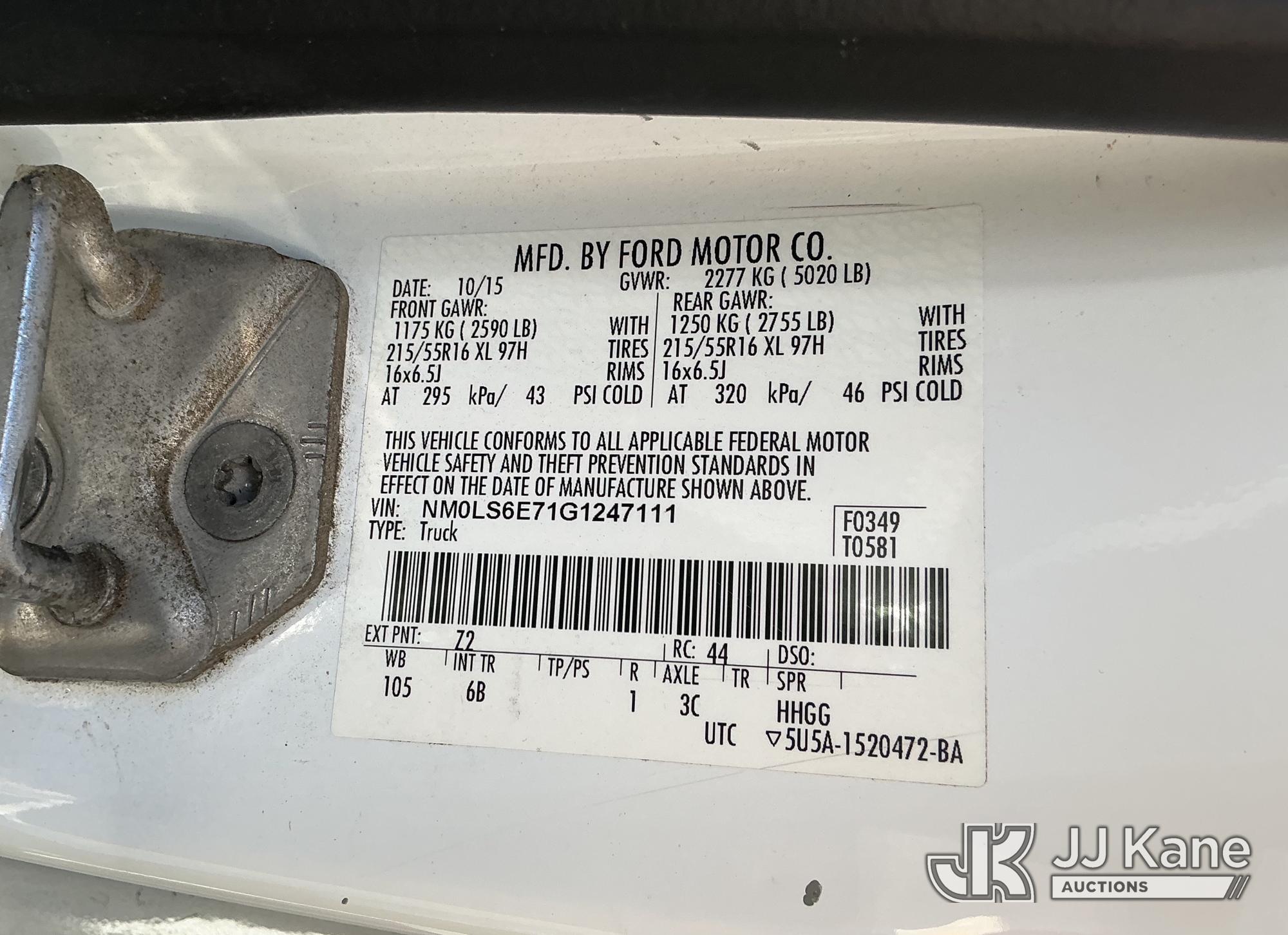 2016 Ford TRANSIT CONNECT