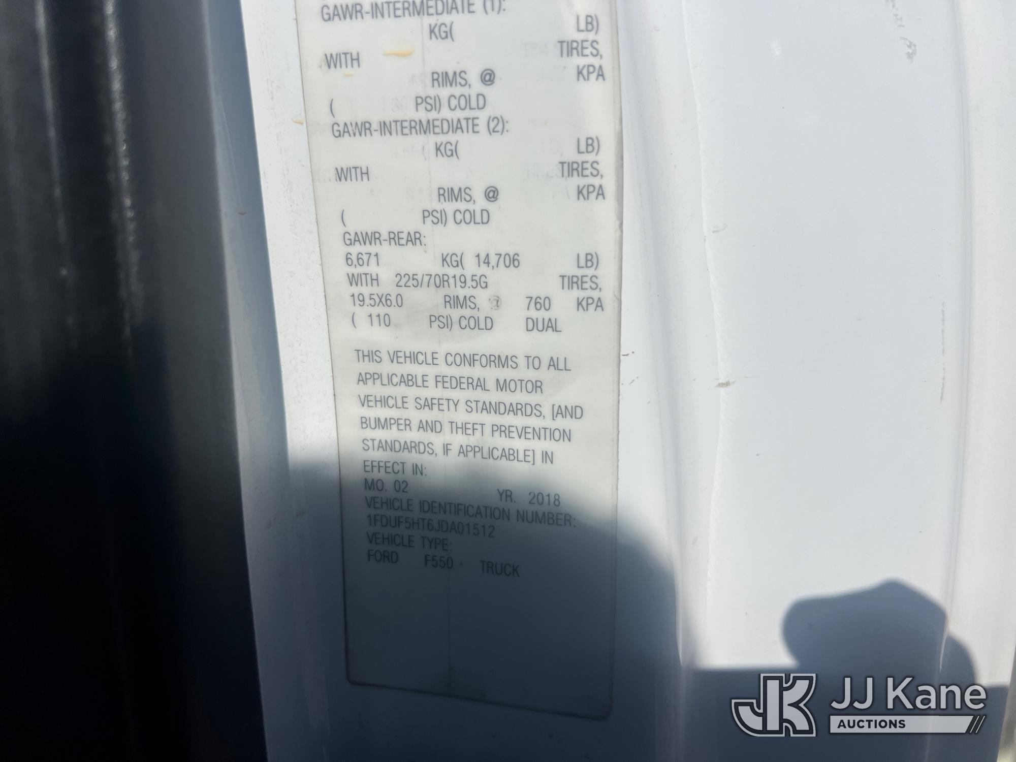 2018 Ford F550 4X4