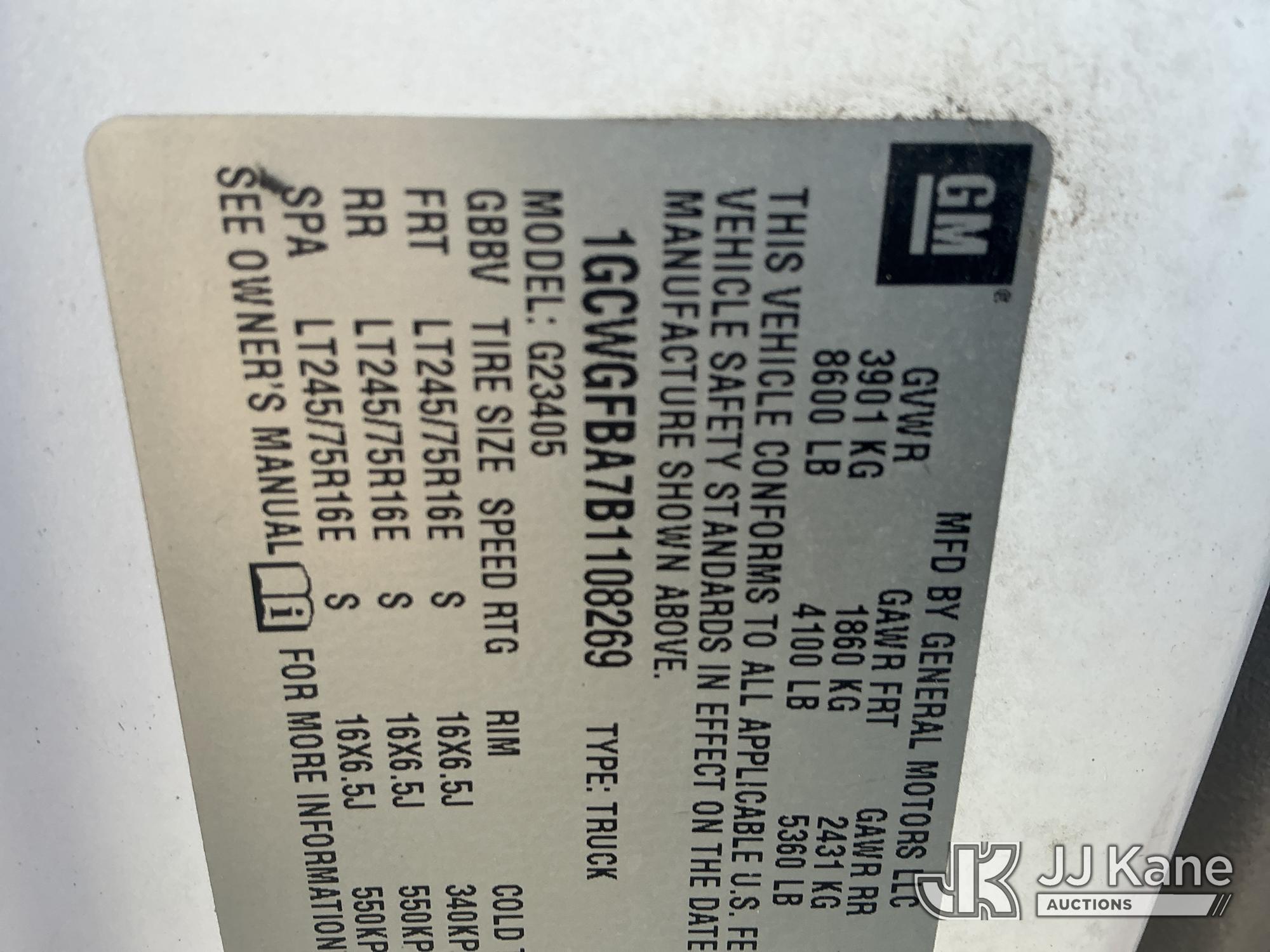 2011 Chevrolet Express G2500