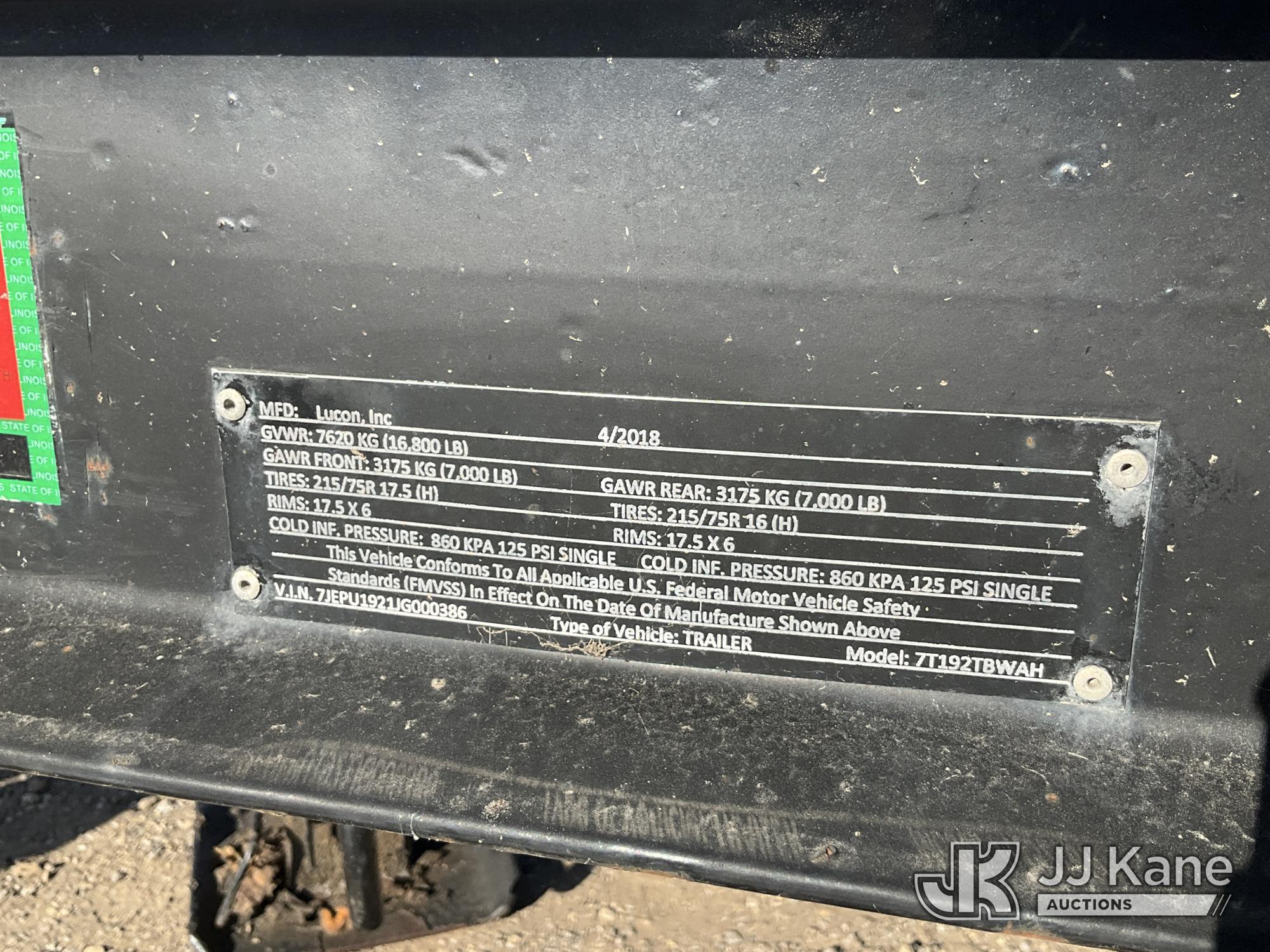 2018 Lucon 7T192TBWAH
