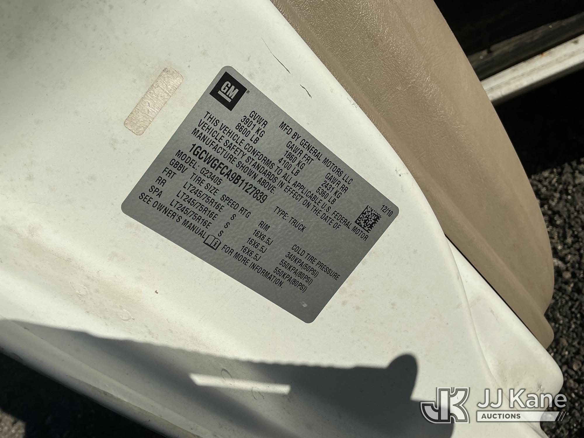 2011 Chevrolet Express G2500