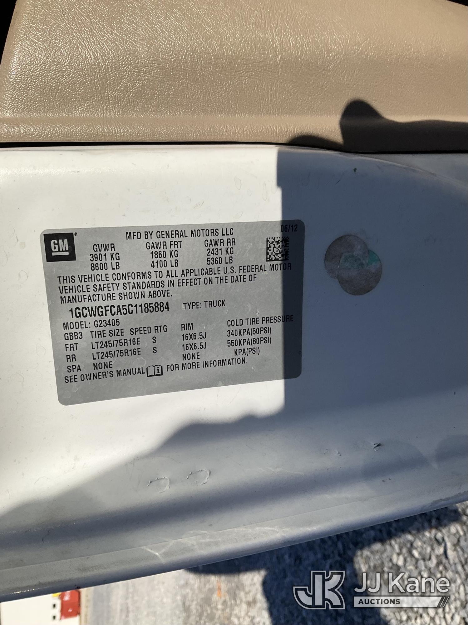 2012 Chevrolet Express G2500