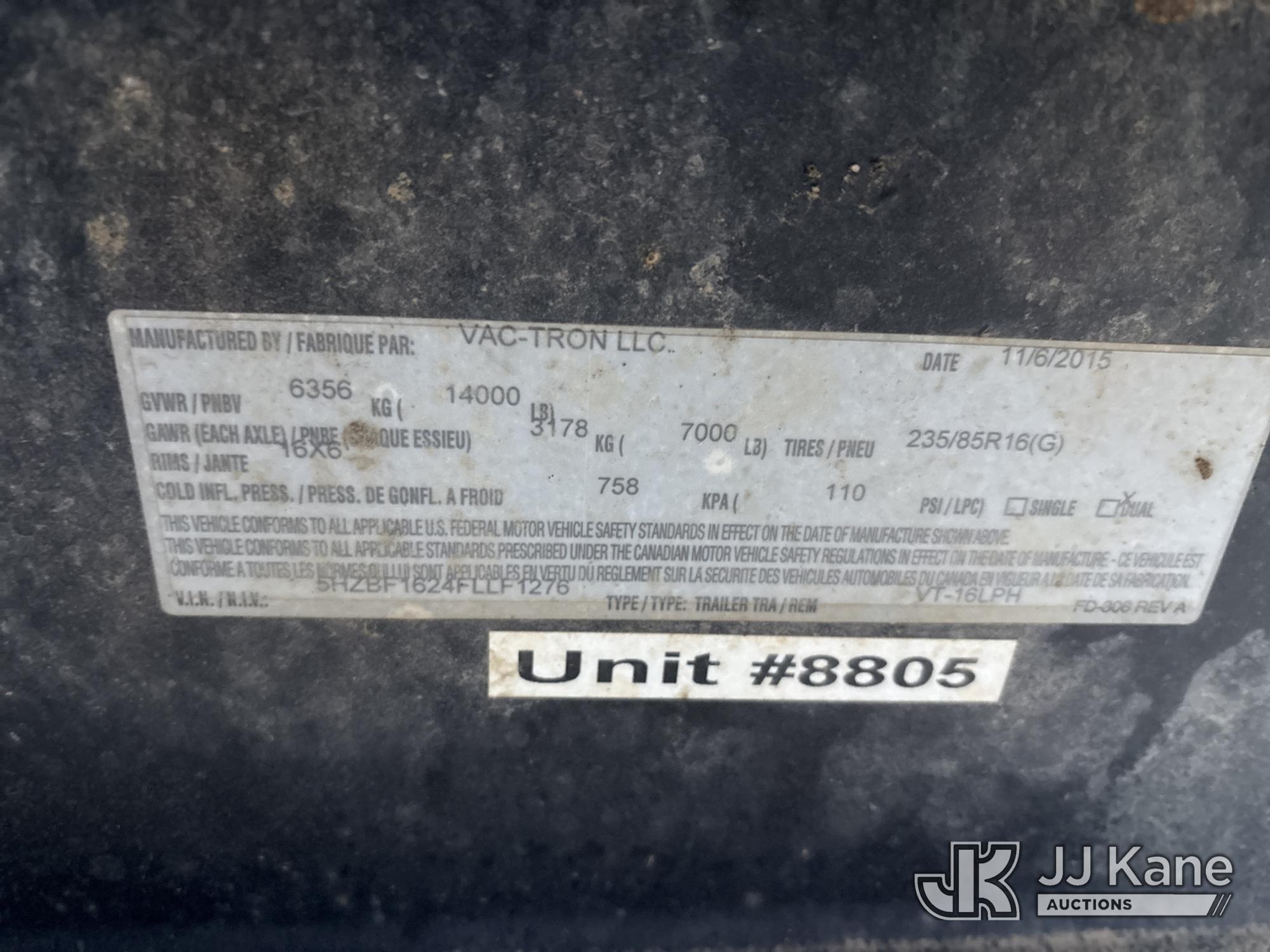 2015 Vac-Tron LP533SDTHEAVY