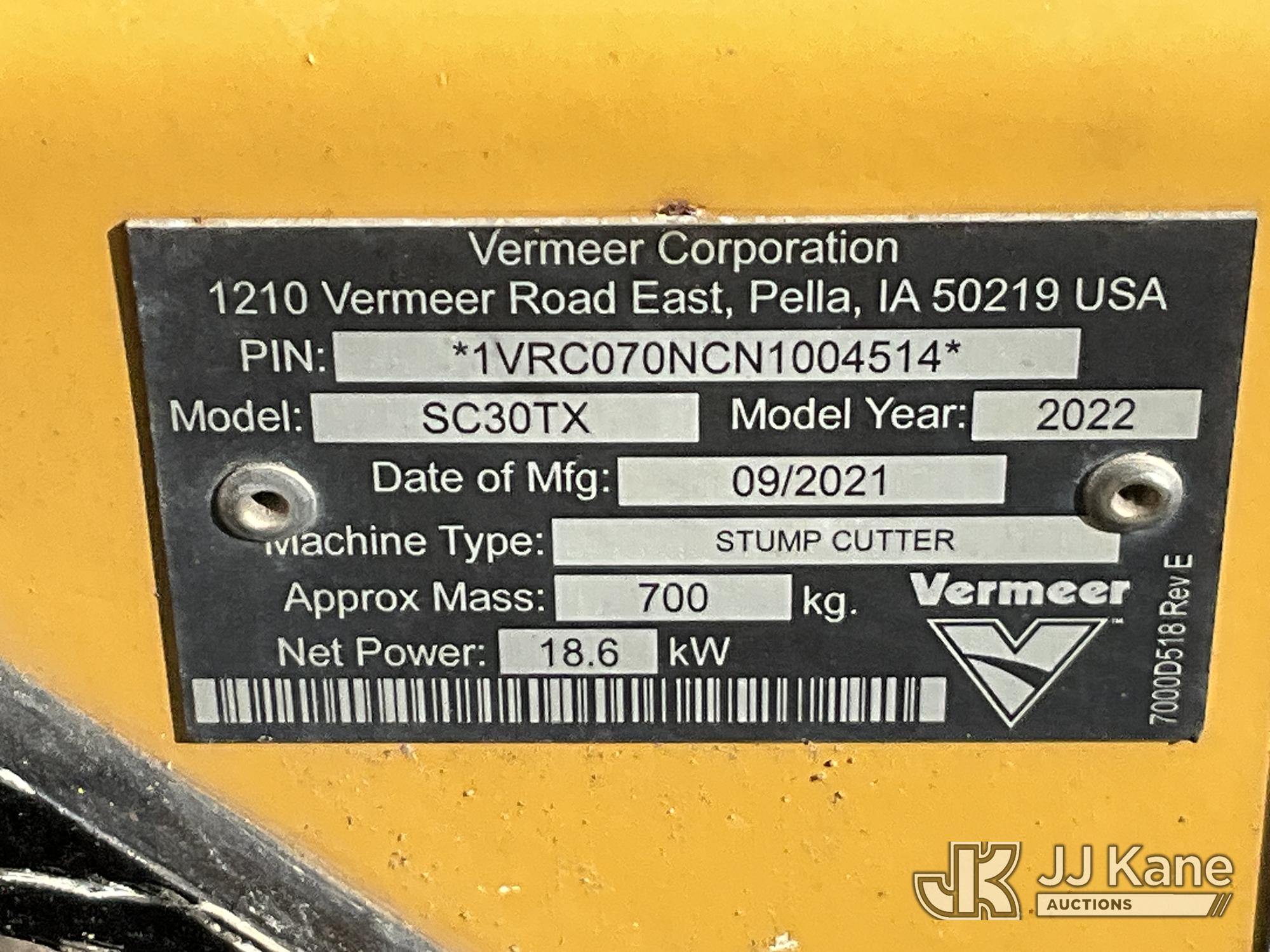 2022 Vermeer SC30TX
