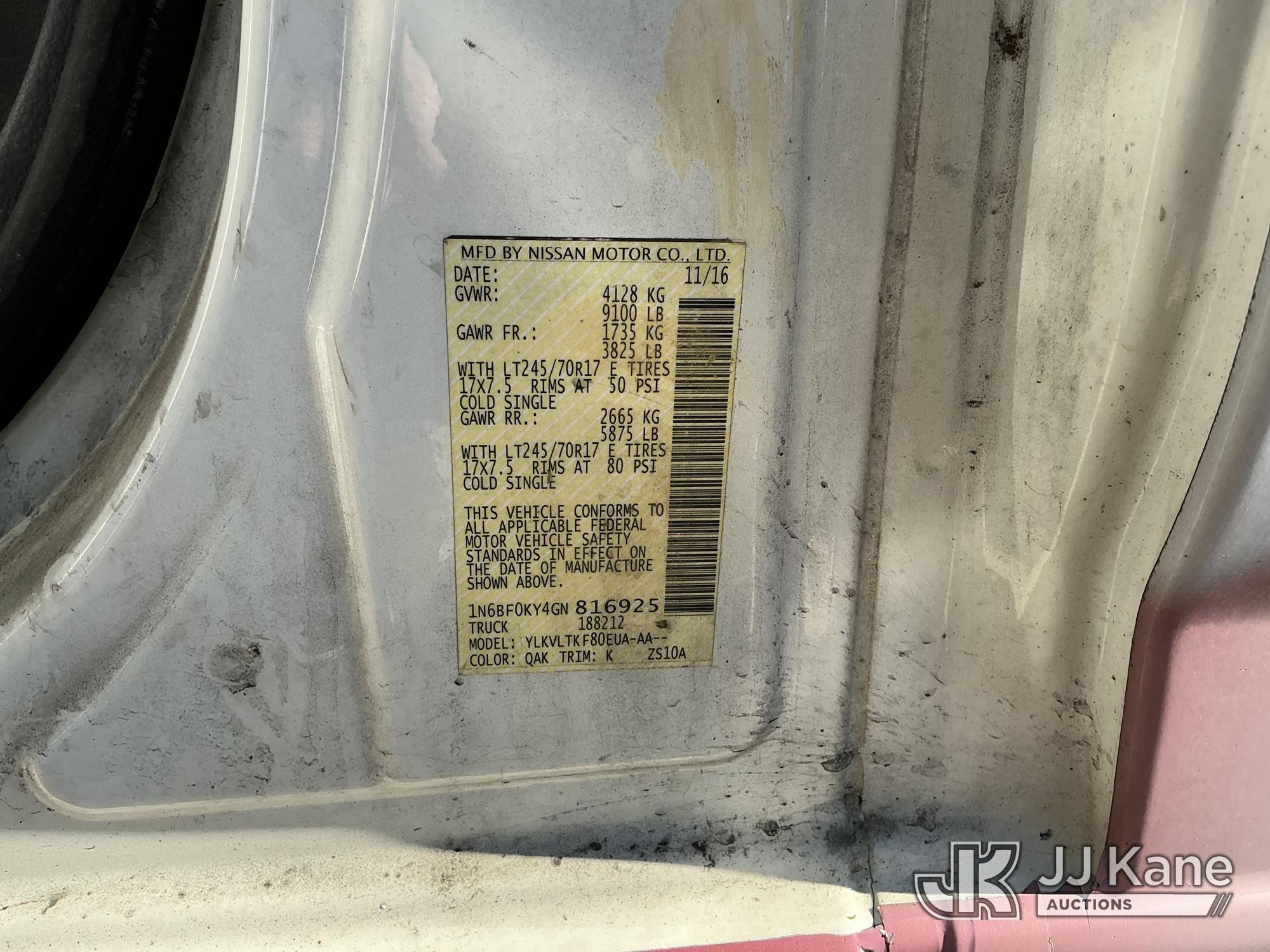 2016 Nissan NV