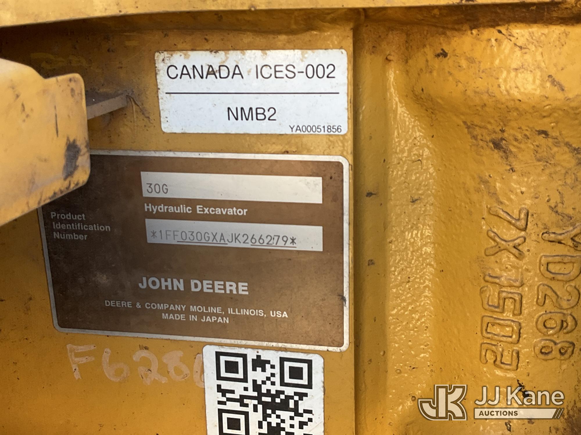 2018 John Deere 30G