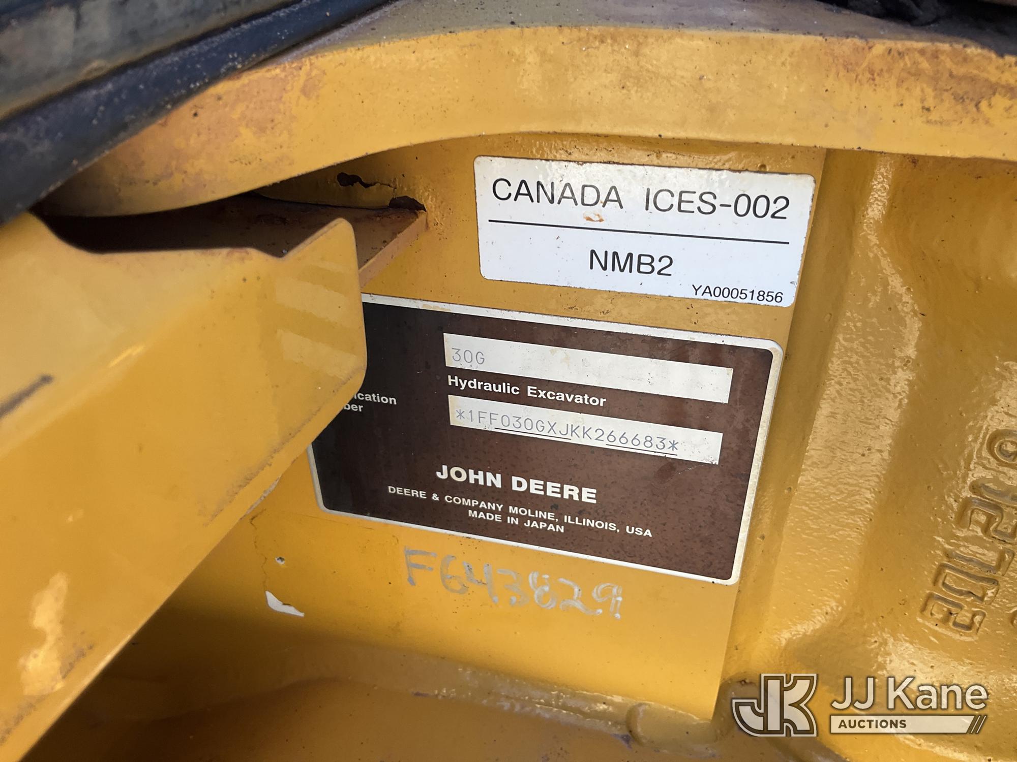 2019 John Deere 30G