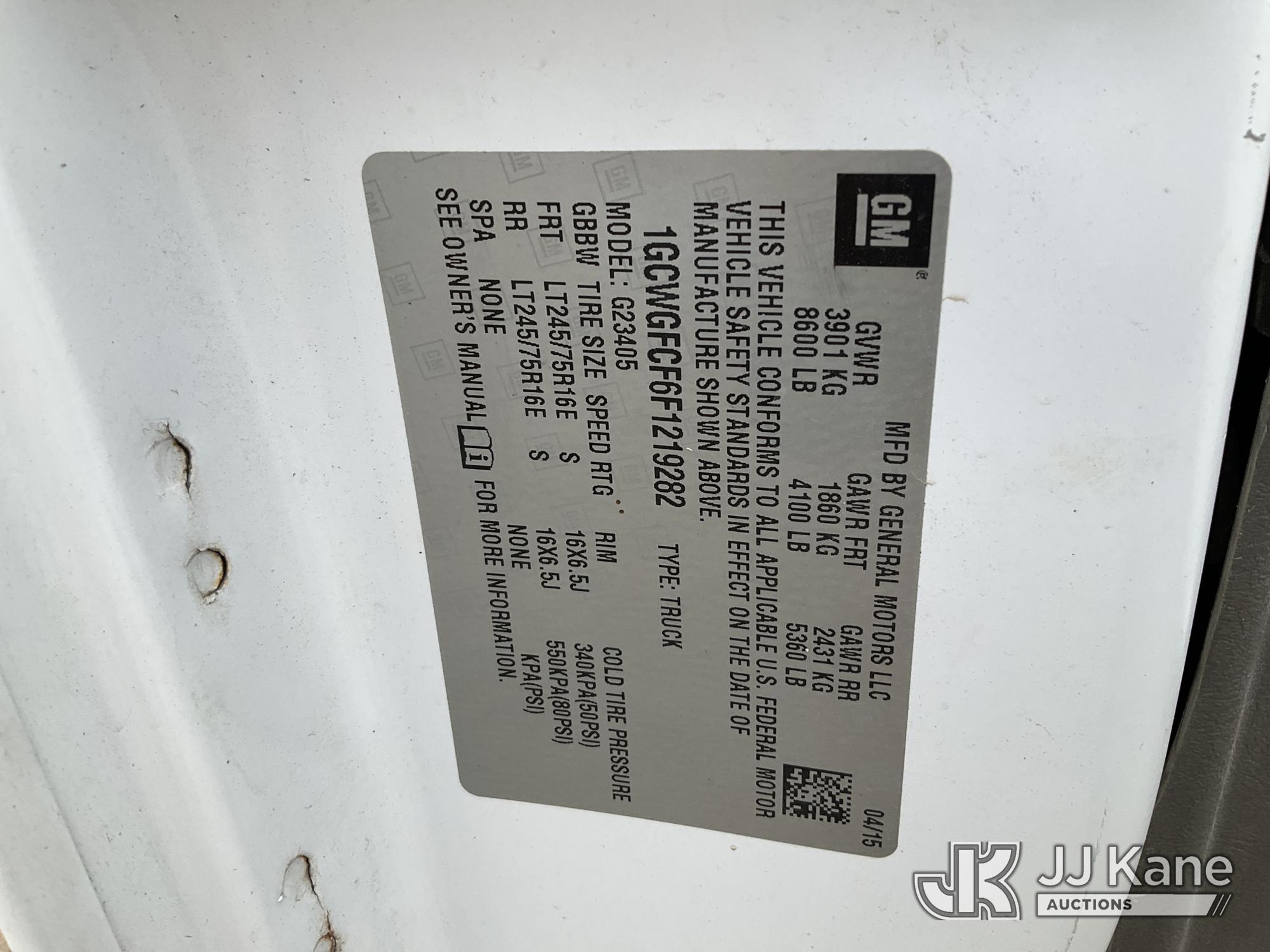 2015 Chevrolet Express G2500